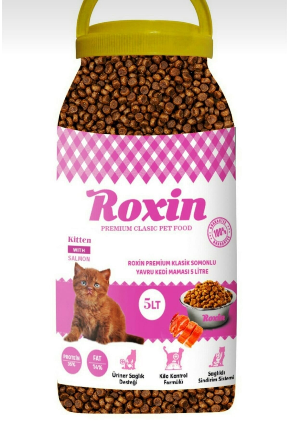 Roxin Premium Klasik Somonlu Yavru Kedi Maması 5 Lt