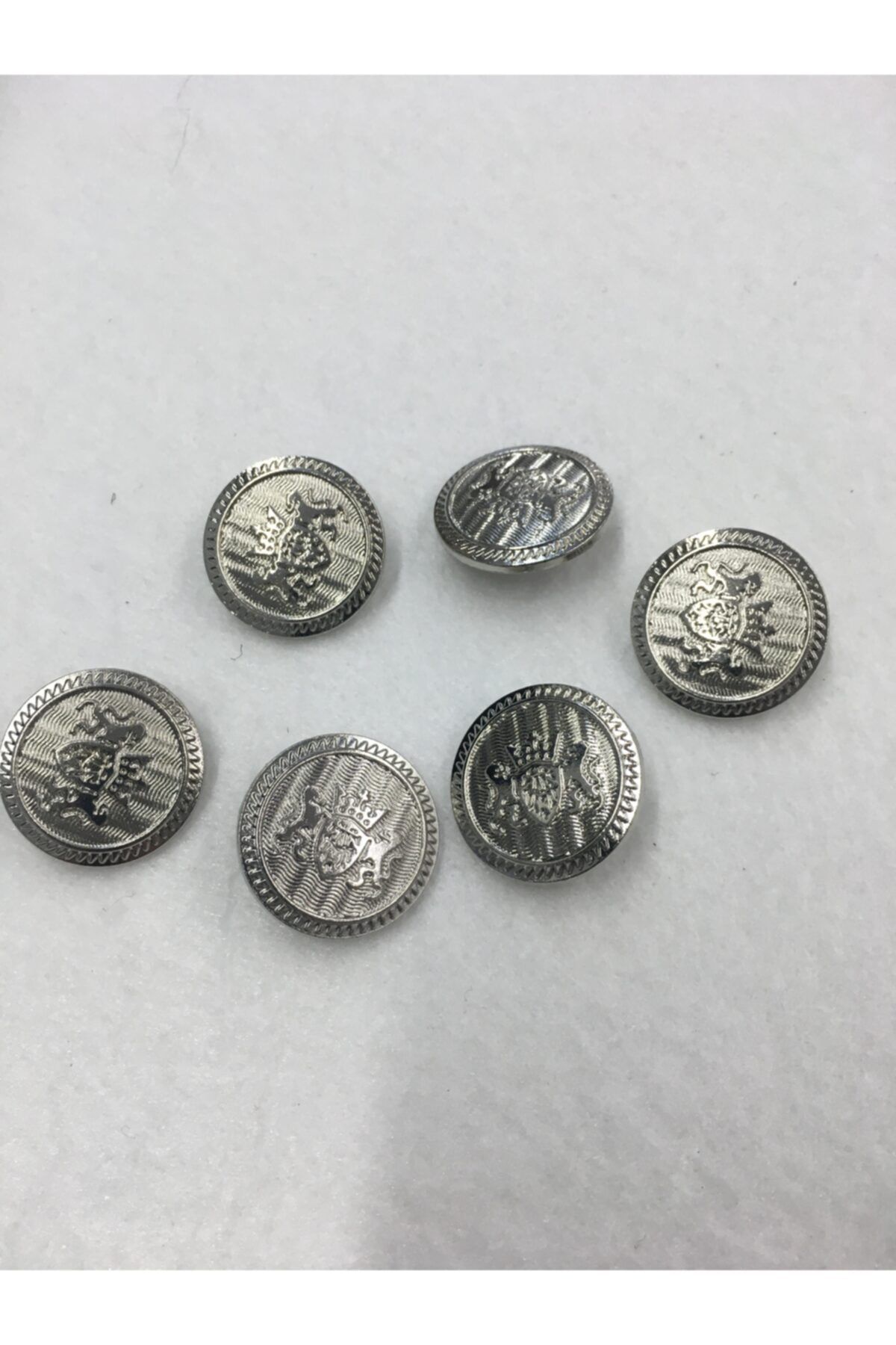 karantuhafiye Trençkot Ve Kaban Düğmesi Metal 6 Lı Set