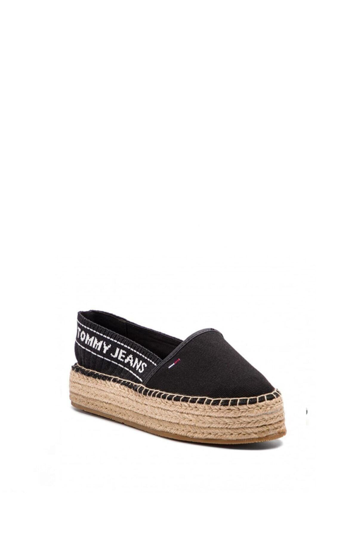 Tommy Hilfiger Kadın Knit Tommy Jeans Espadrille Günlük Kadın Ayakkabısı En0en00572 21c.ayk.gna.tmy.0005