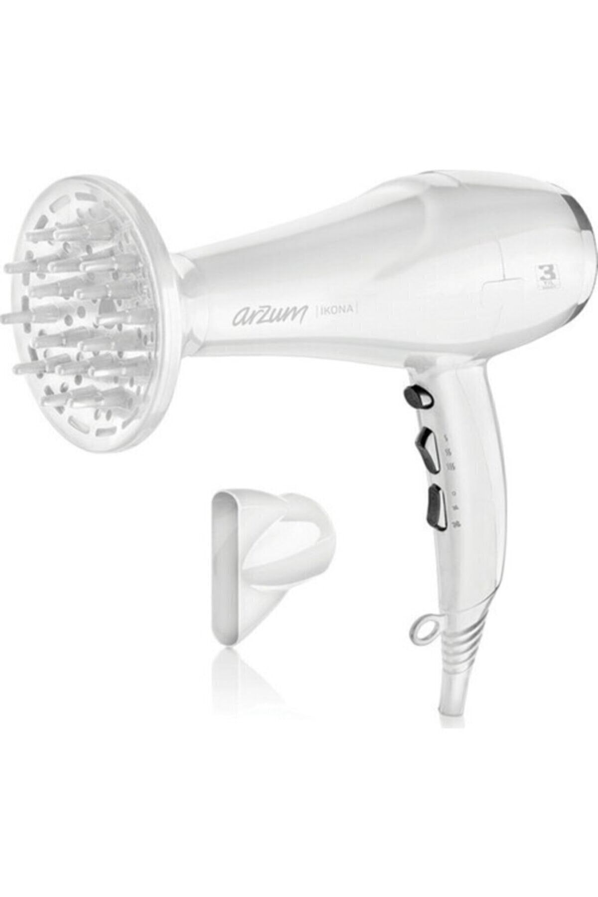 Arzum Pro Fön Makinası - Iyonlu Saç Kurutma Makinası -beyaz Fön Makinası - 2200w