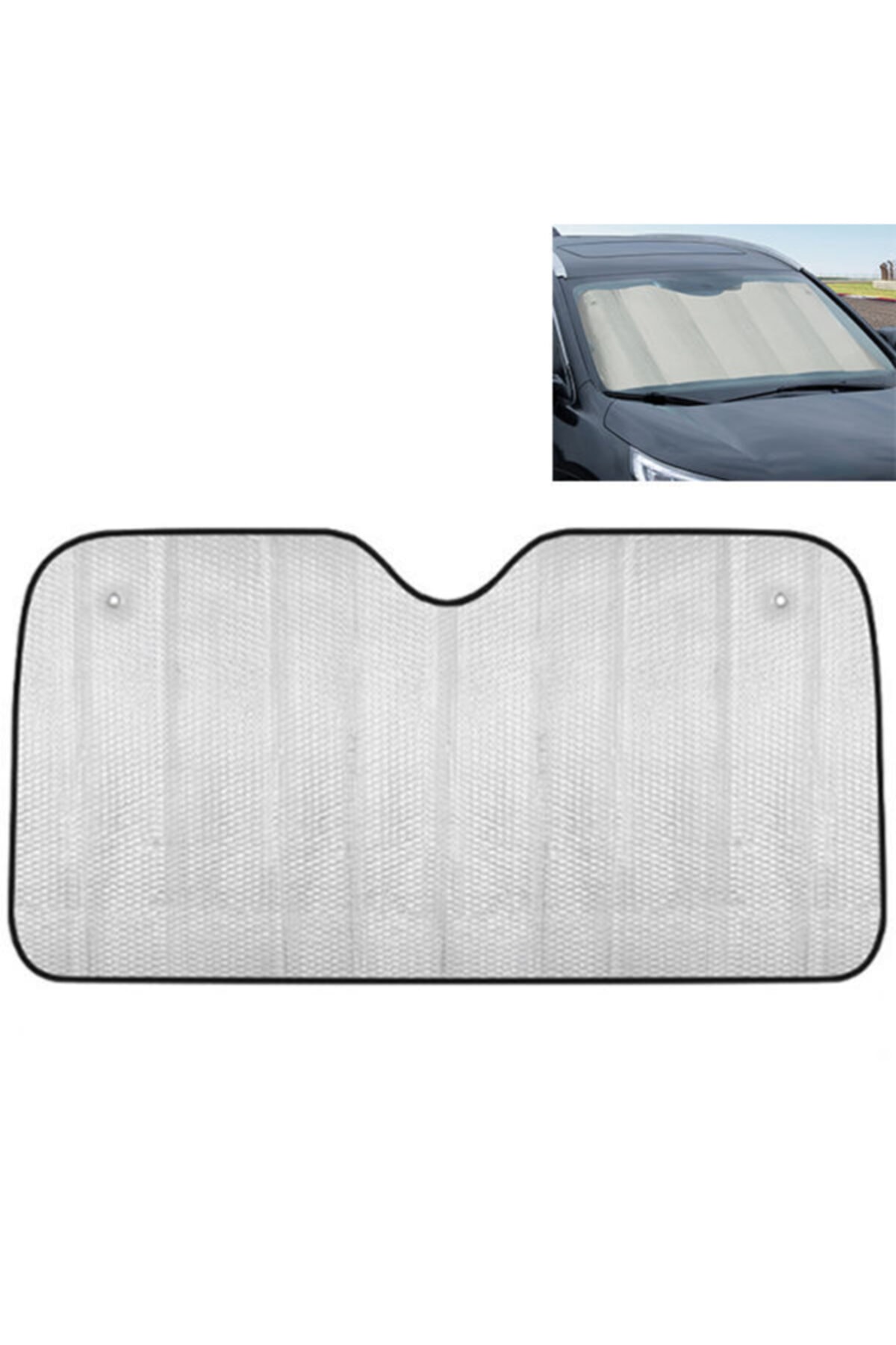 Polhammobile Polham Araç Ön Cam Güneşliği 70cm*140cm 5 Katmanlı Isı Yalıtımlı Güneşlik Katlanabilir Güneşlik
