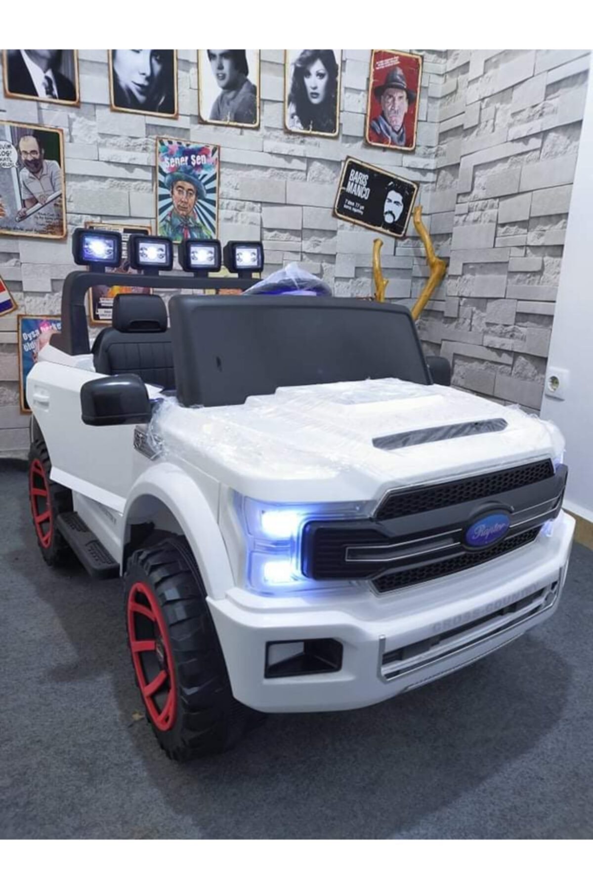 SUATESÇOCUKOTOGALERİSİ Frrt F150 Inci Beyaz Akülü Araba