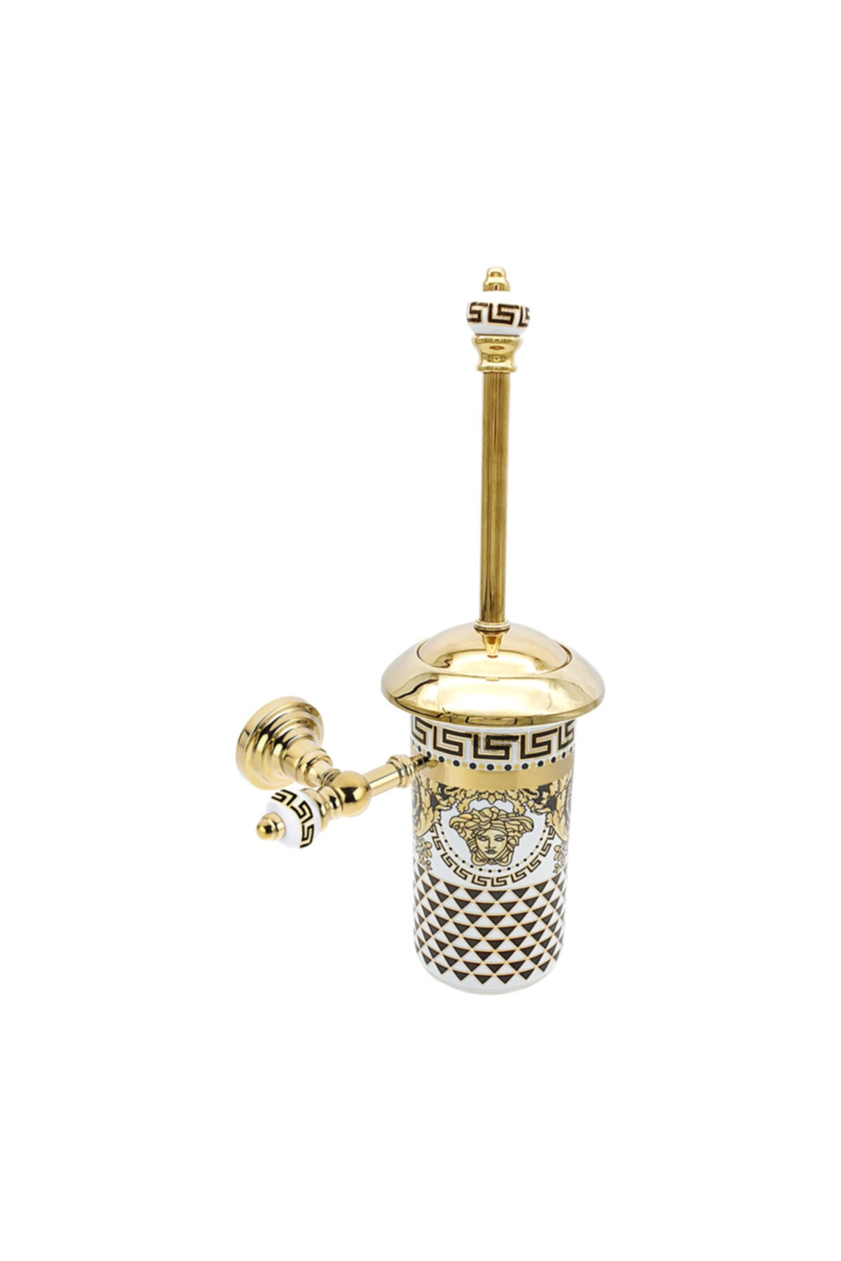Pure Concept Medusa Gold Duvara Montajlı Klozet Fırçası