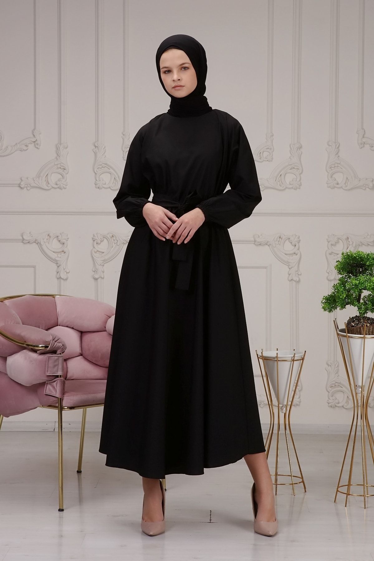 HB MODA COLLECTİON Tesettür Mevsimlik Elbise