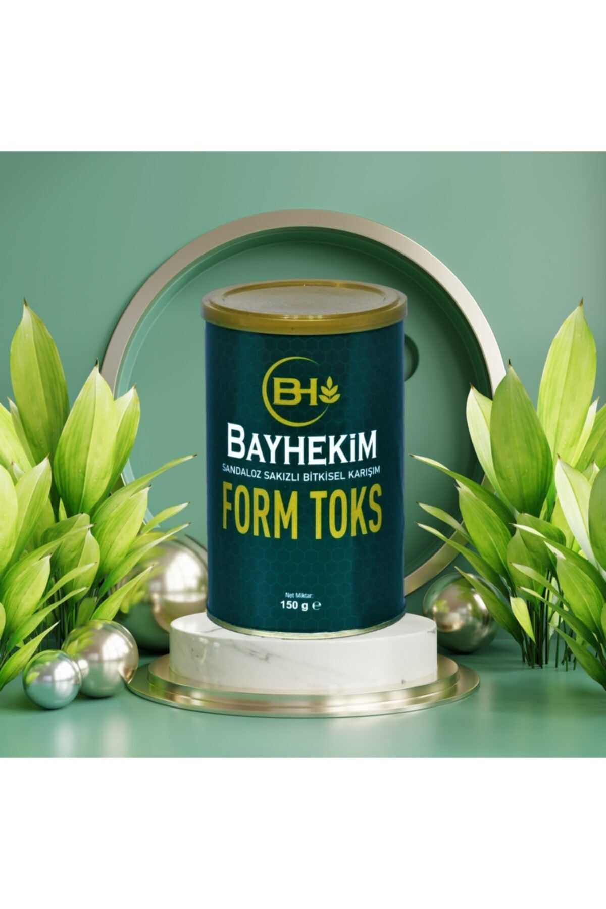 Bayhekim Form Toks 200 gr Teneke Kutu Bitkisel Toz Karışım Baharatlı Kara Hindibağ Mate