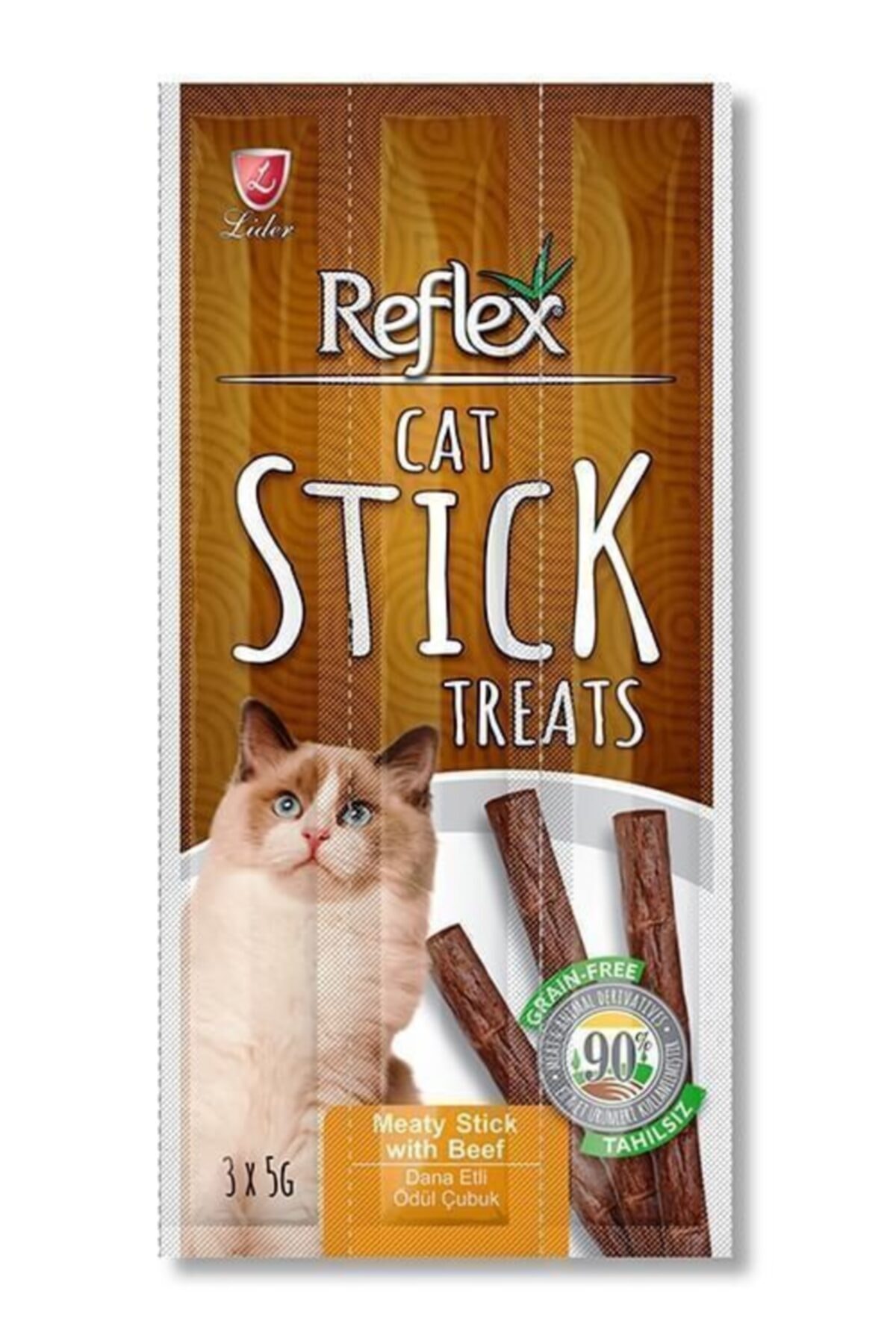Reflex Sticks Dana Etli Kedi Ödül Çubukları 3x5 Gr