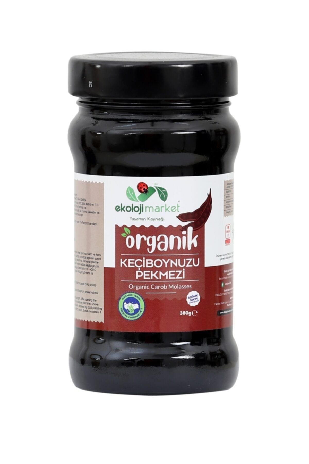 Ekoloji Market Organik Keçiboynuzu  Pekmezi 380 gr