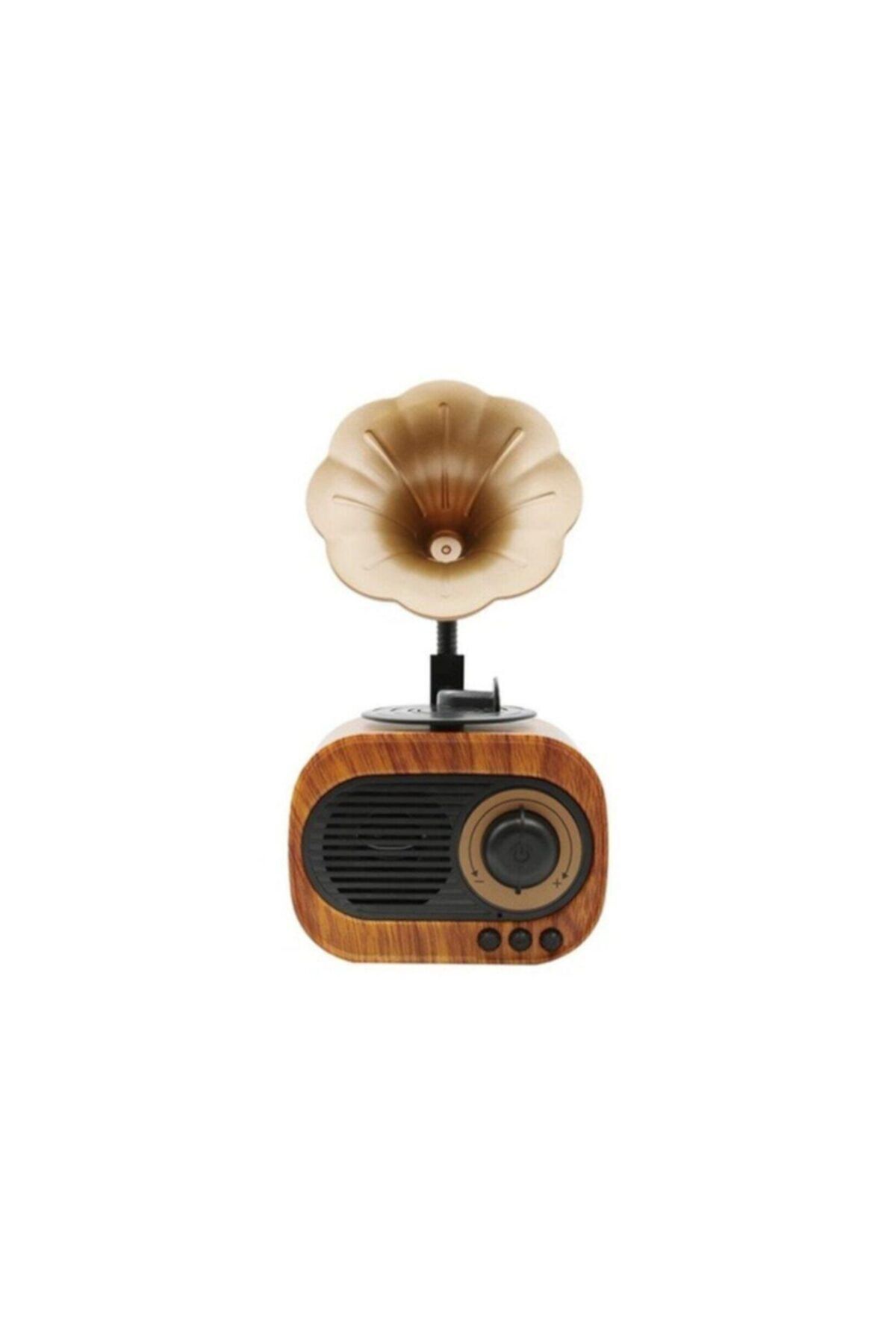 AldımGeldi Nostaljik Radyolu Bluetoothlu Müzik Kutusu Aux Şarjlı