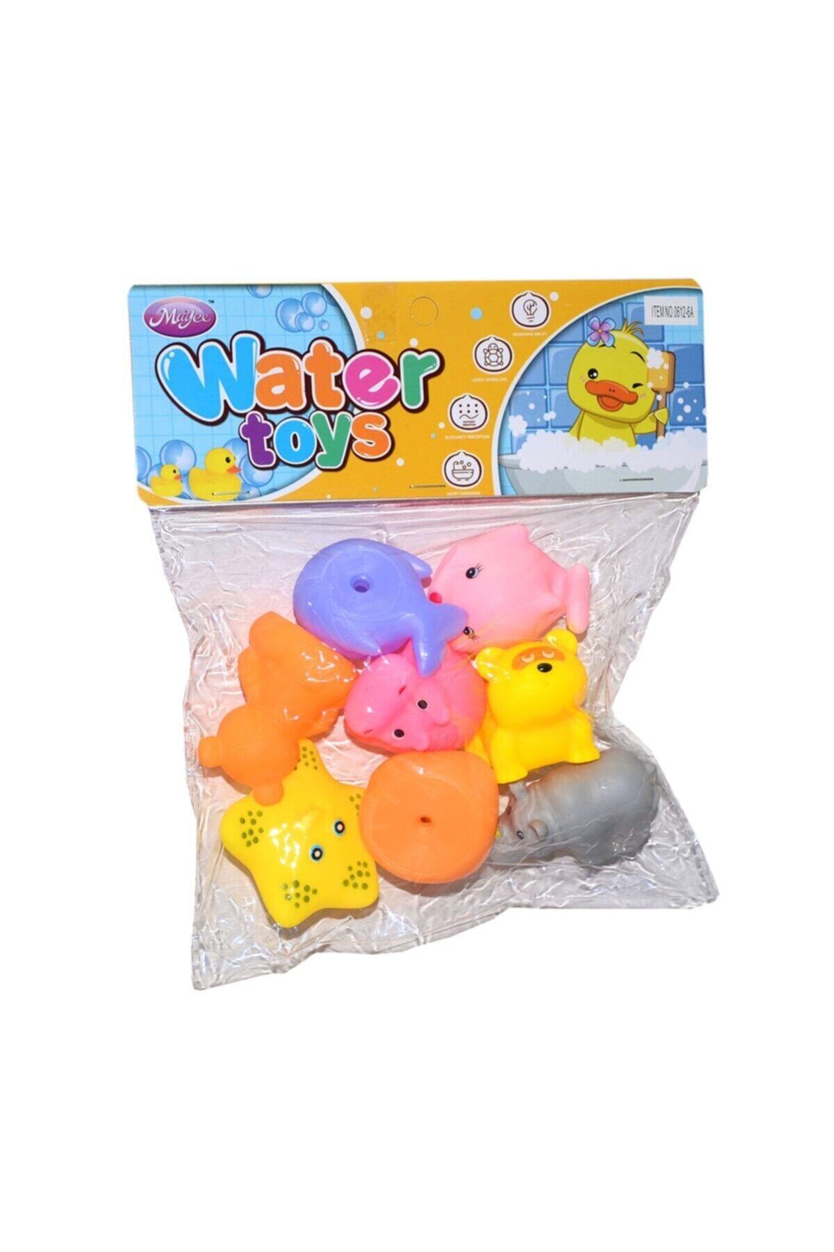 ERPA ToysShop Sevimli Hayvanlar 8'li Vinil Seti Banyo Bebek Oyuncak