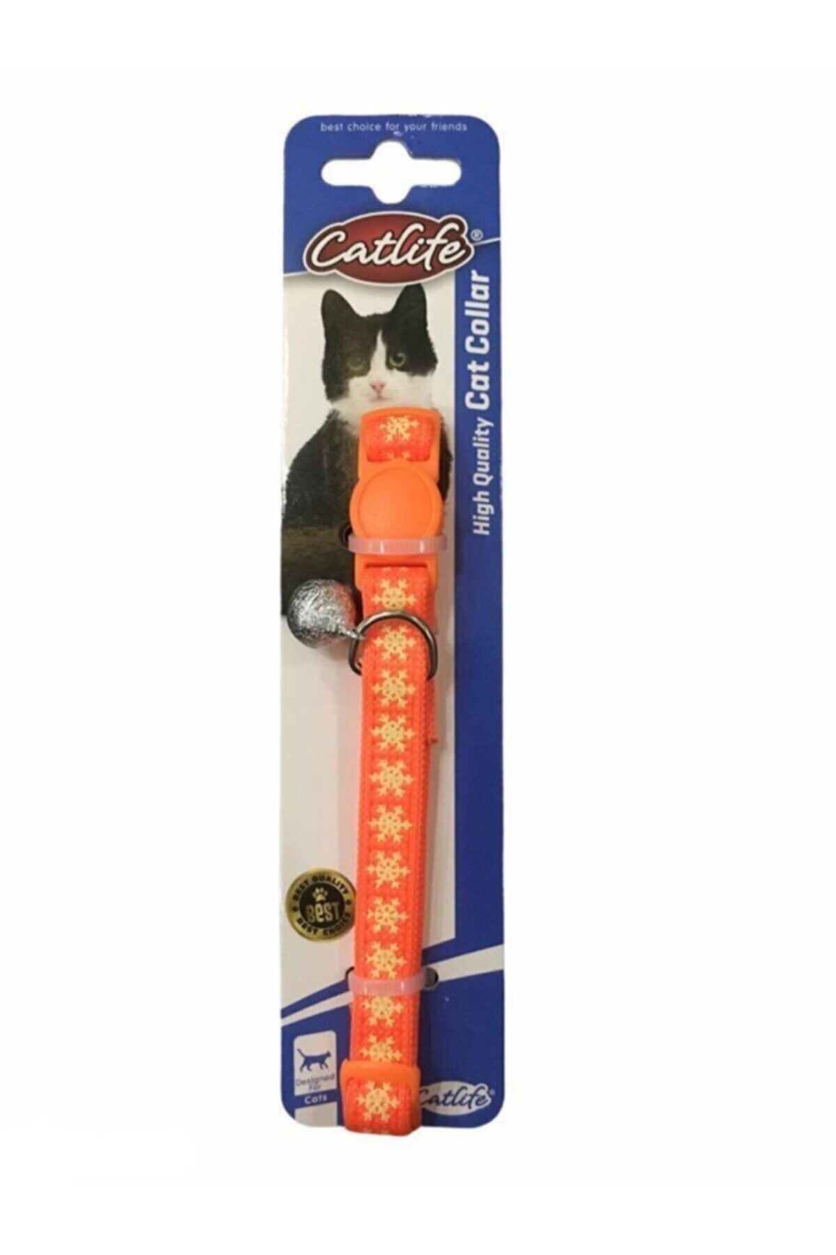 Catlife Kedi Boyun Tasması Turuncu 28 Cm