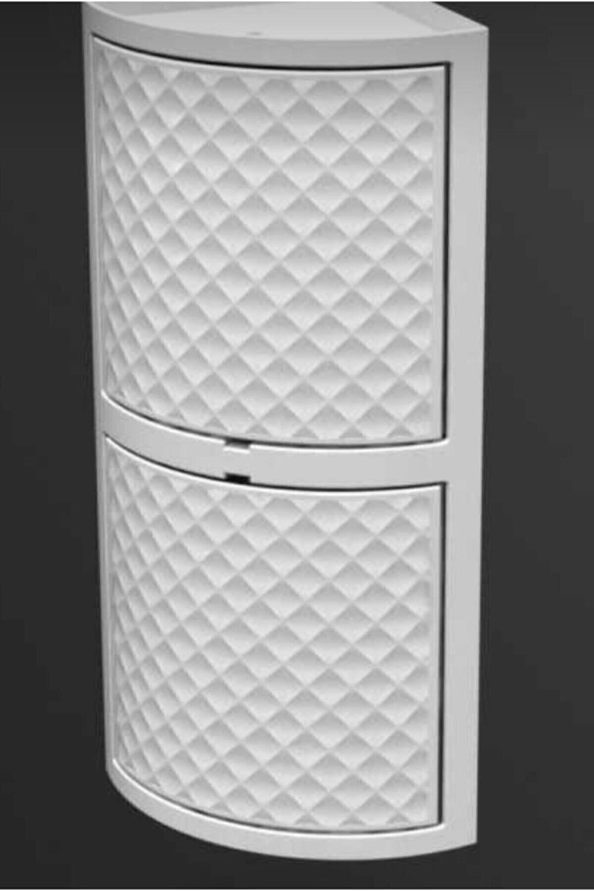 BE ACTİVE Banyo 360 Derece Dönen Üçgen Raf Mutfak Tuvalet Raf Köşe Raf Banyo Depolama Raflı Dolap