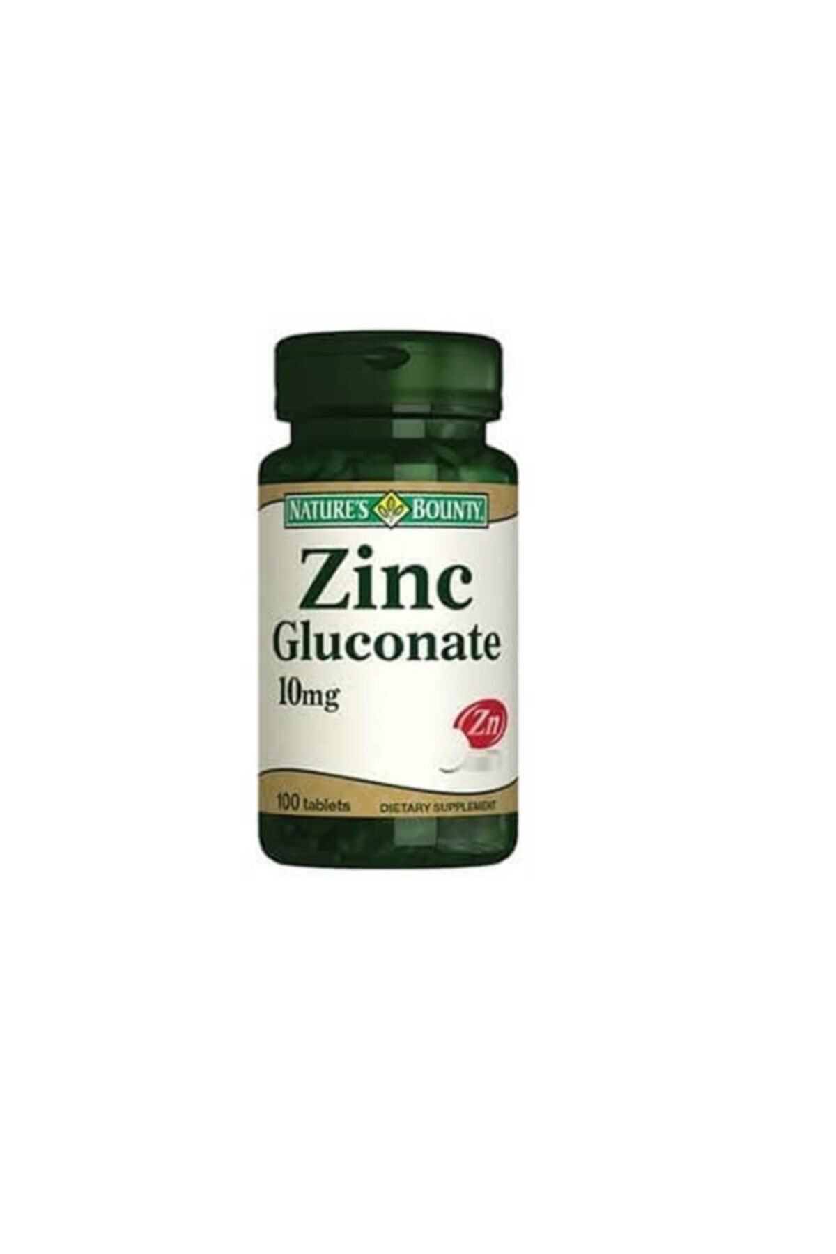 Nature's Bounty - Zinc Gluconate 10 Mg 100 Tablet 074312010101