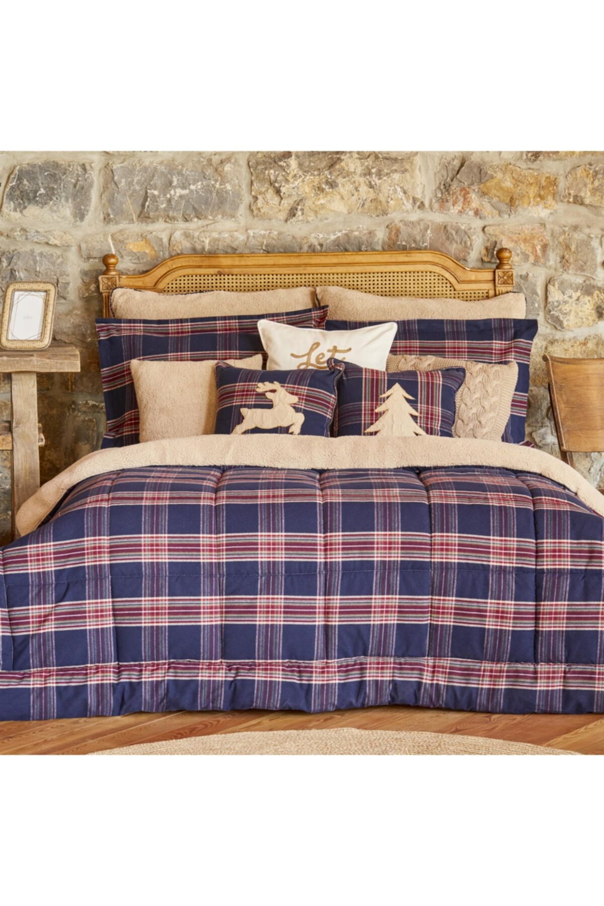 Karaca Home Woodland Lacivert %100 Pamuk Tek Kişilik Cozy Comfort Set
