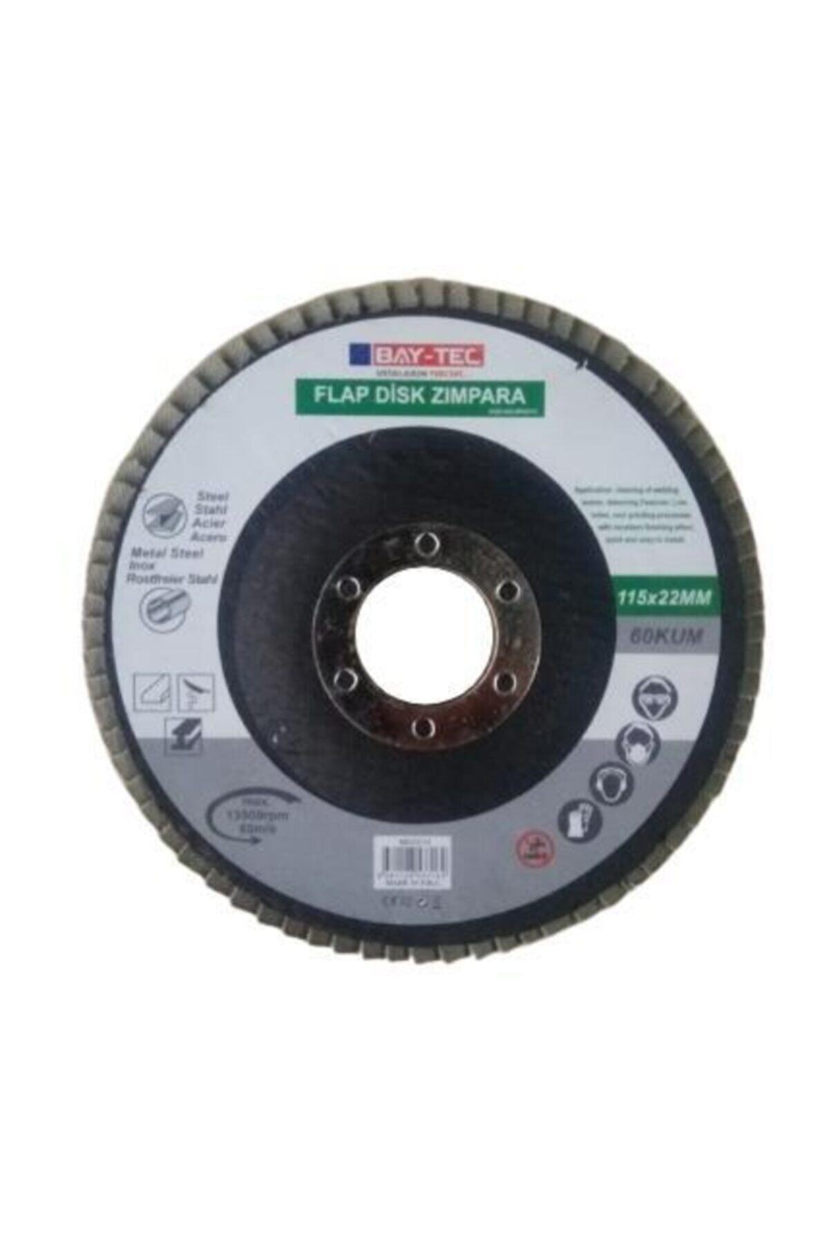 Baytec Bay-tec Flap Disk Zımpara 115 X 22mm Metal Ahşap Aşındırıcı