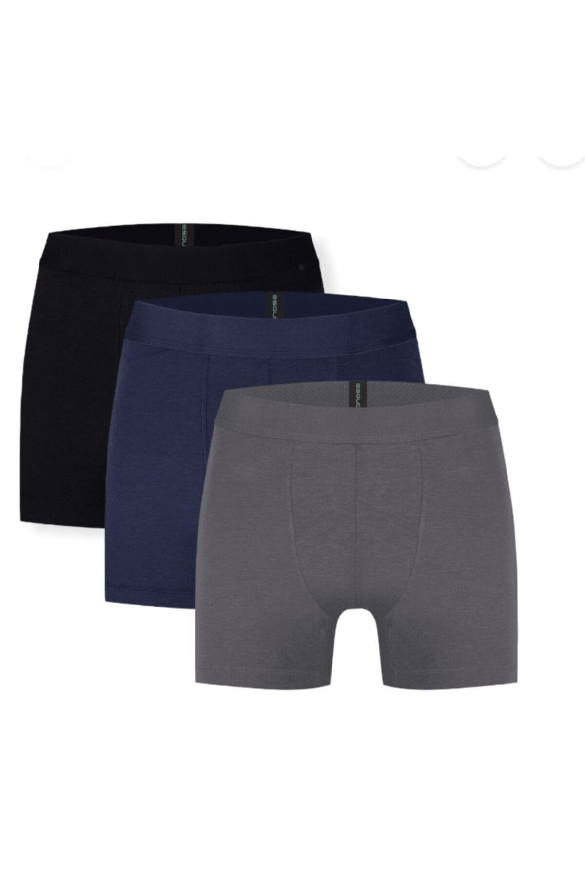 ESQUDO Erkek Pamuk Modal Boxer Üçlü Paket