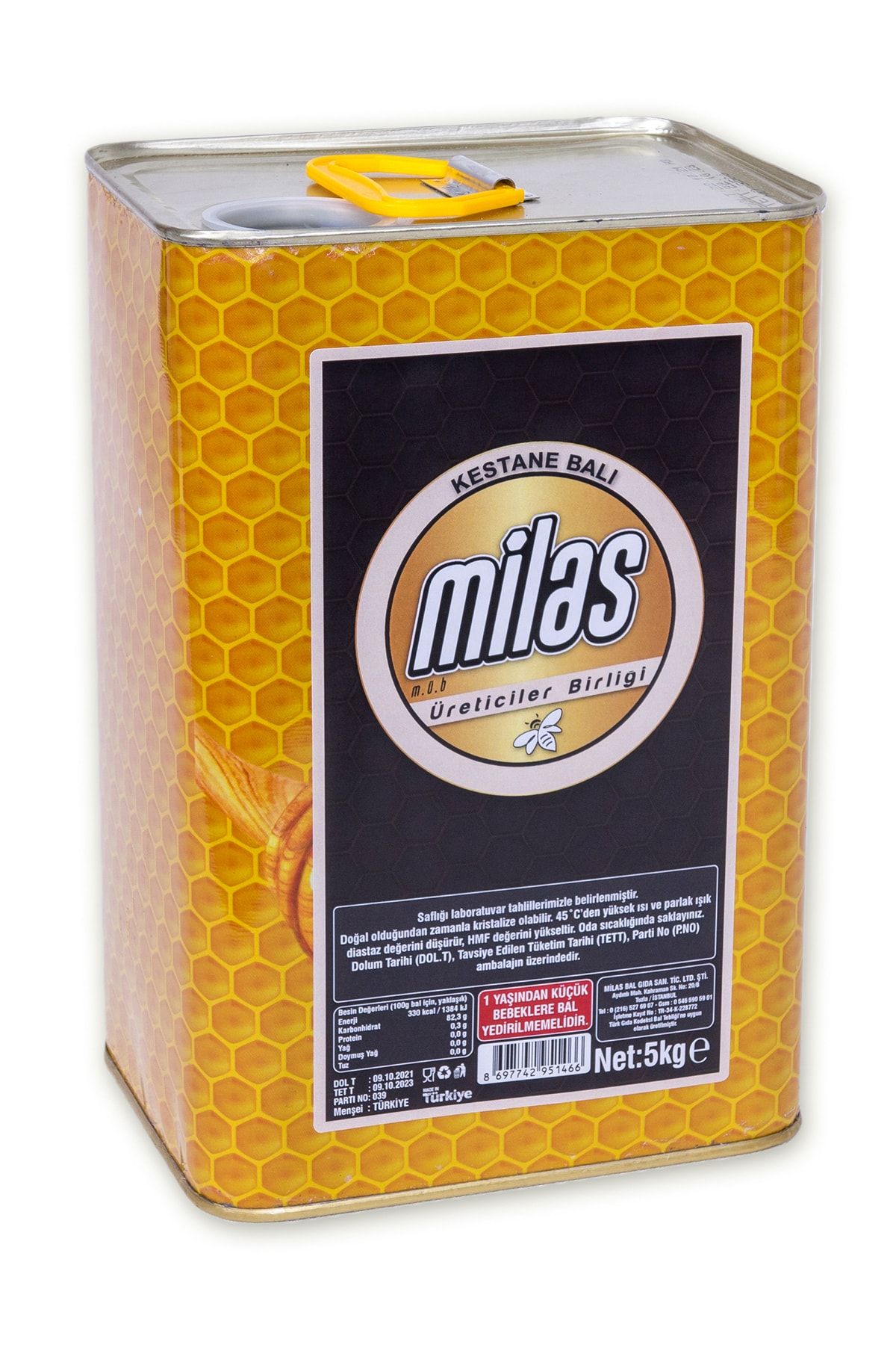 MİLAS ÜRETİCİLER BİRLİĞİ Kestane Balı 5 Kg