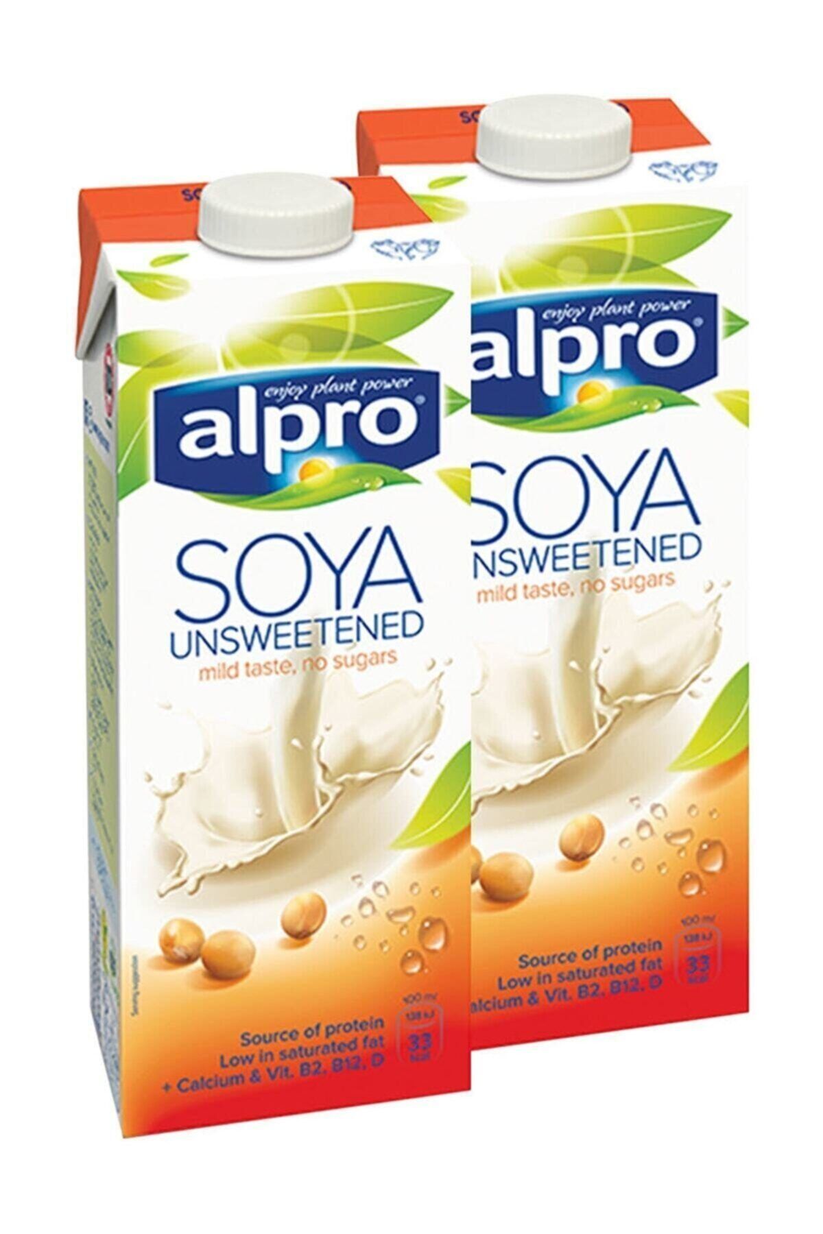 Alpro Şekersiz Soya Sütü 1 Lt X 2 Adet