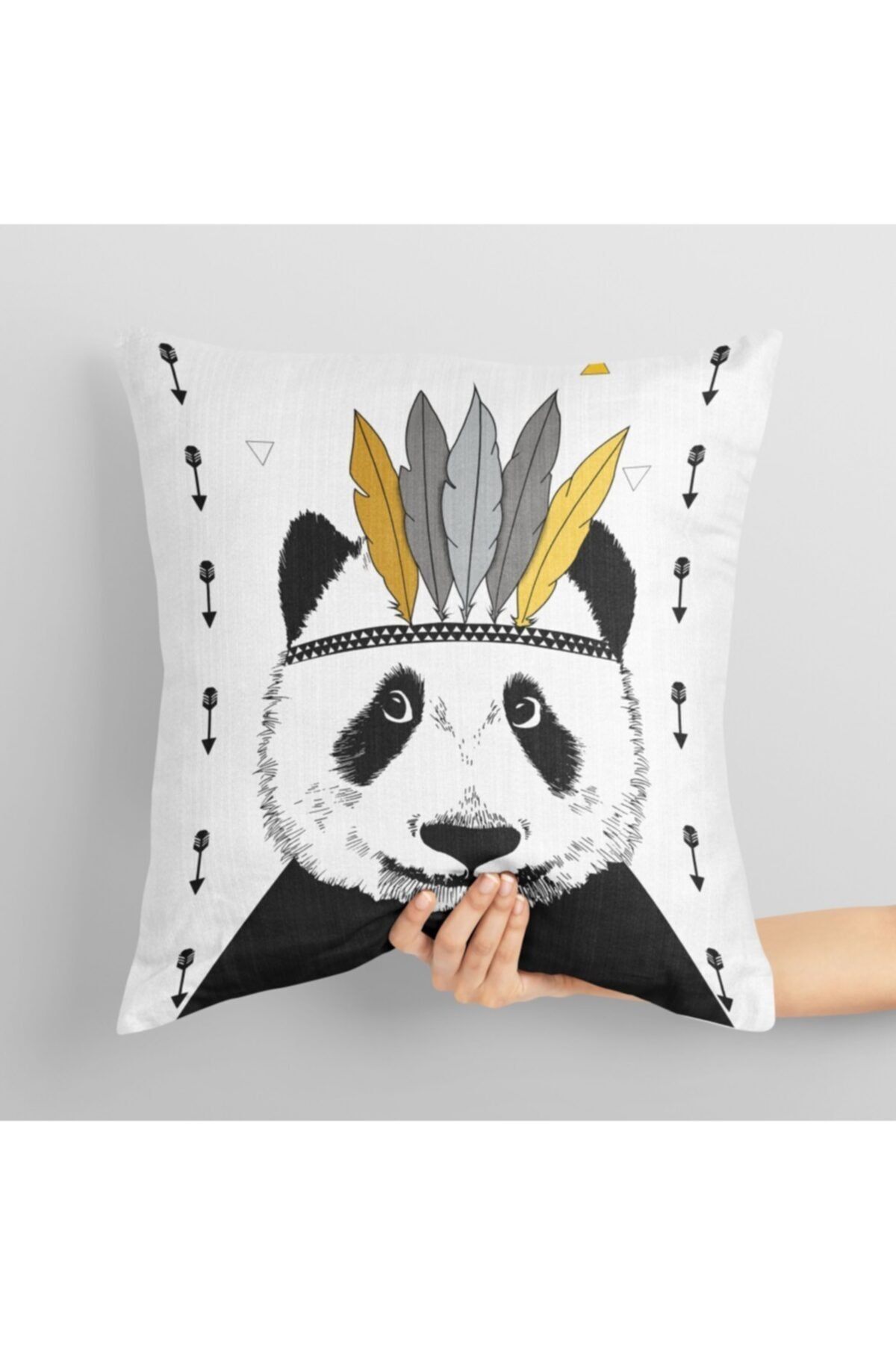 Moonstar Online Kral Panda Çocuk Kırlent Kılıfı