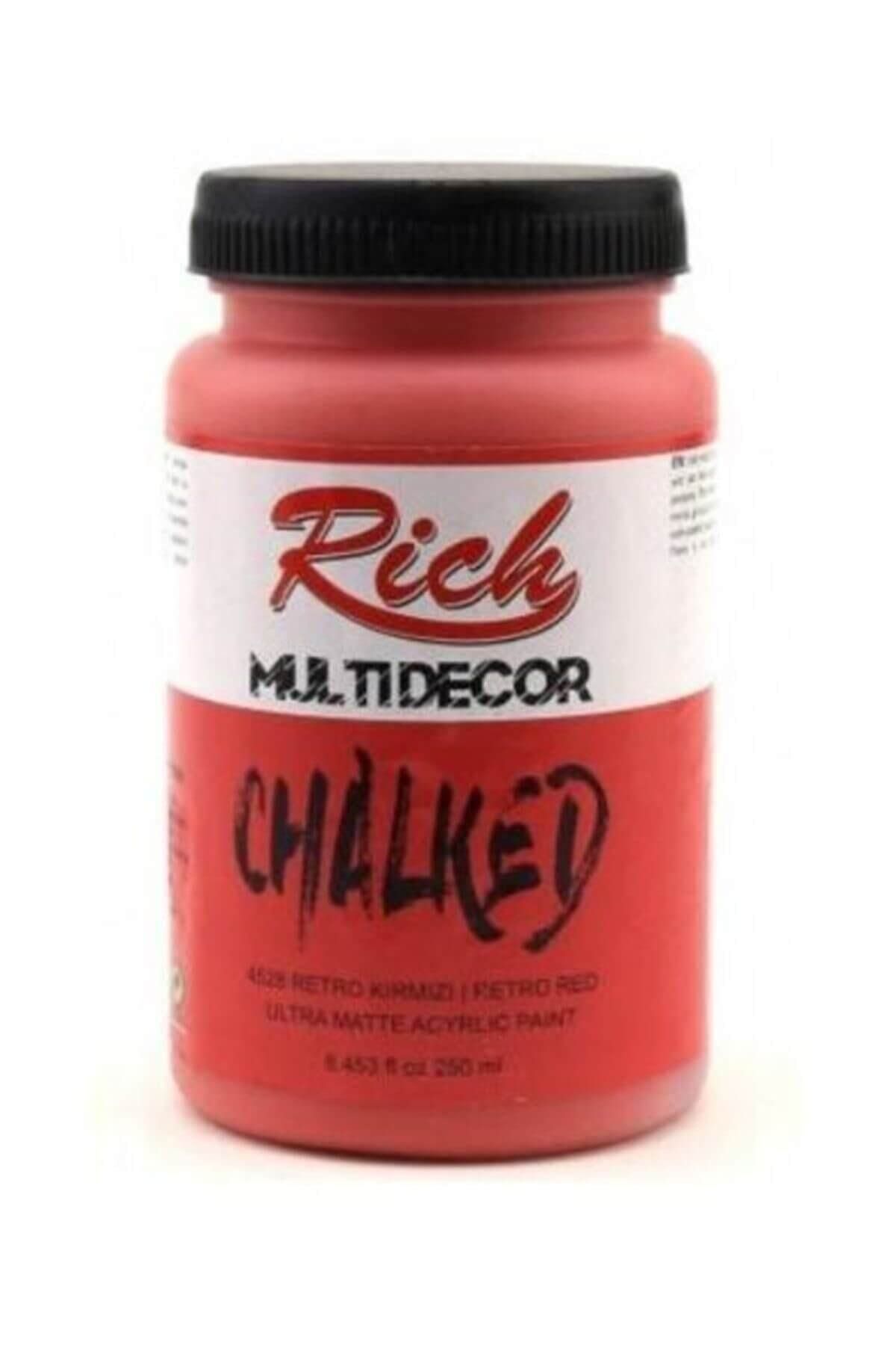 Rich Multi Decor Chalked 250 Cc Retro Kırmızı