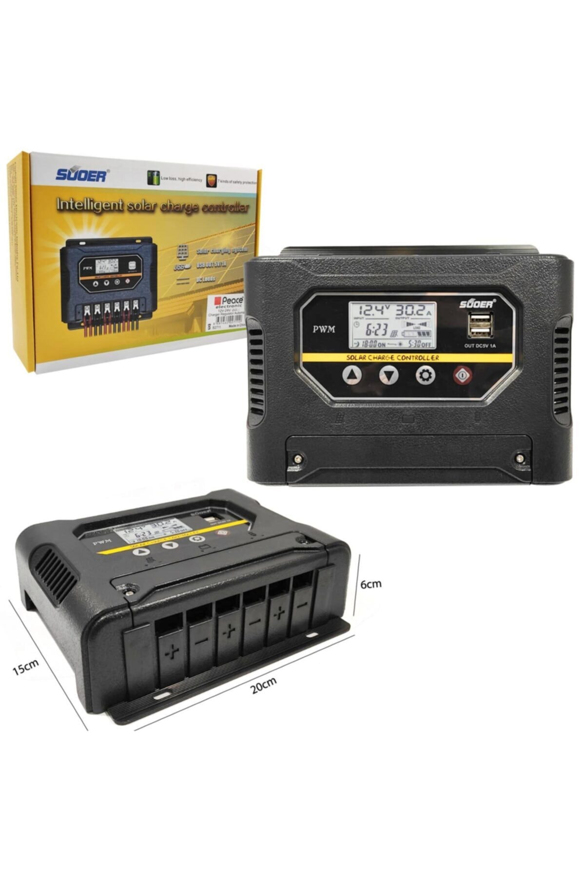 PEACE Solar Şarj Kontrol Cihazı Regülatör 12-24v 60a B-2713