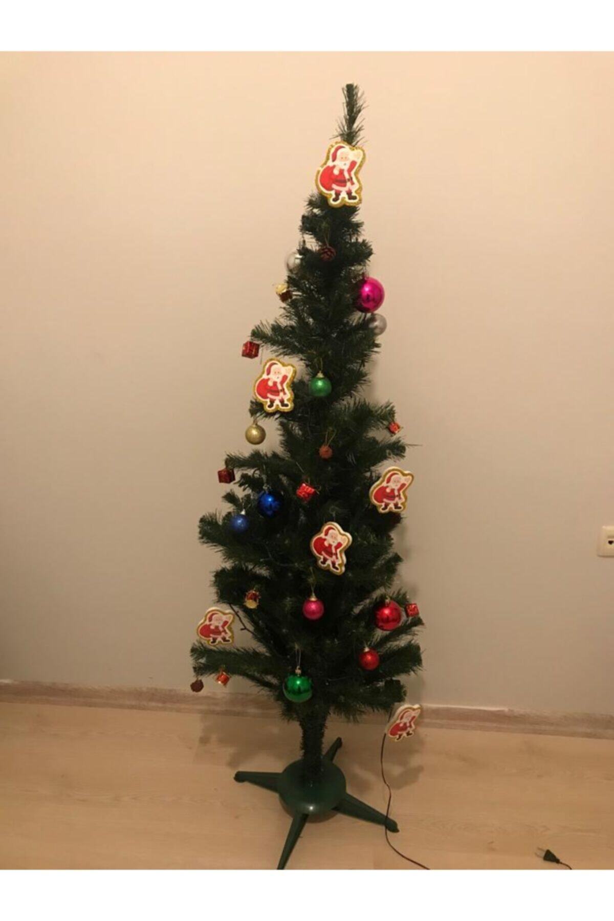 Lookumdesing Yılbaşo&noel Ağacı 150 cm Işıklandırma Ve Süsleme Hediyeli