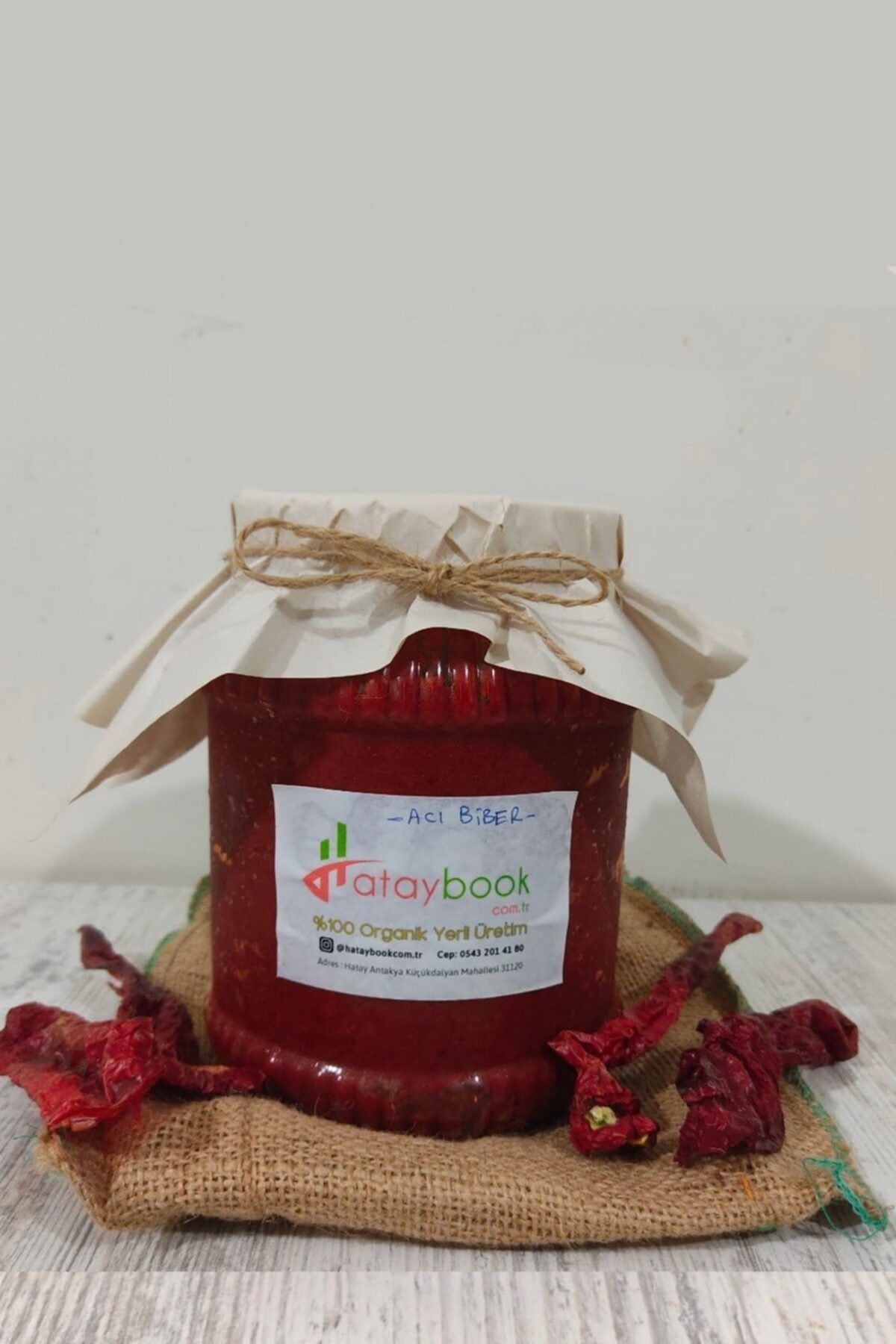 Hataybook Ev Yapımı Acı Biber Salçası Doğal Güneşte Kurutma 1 Kg