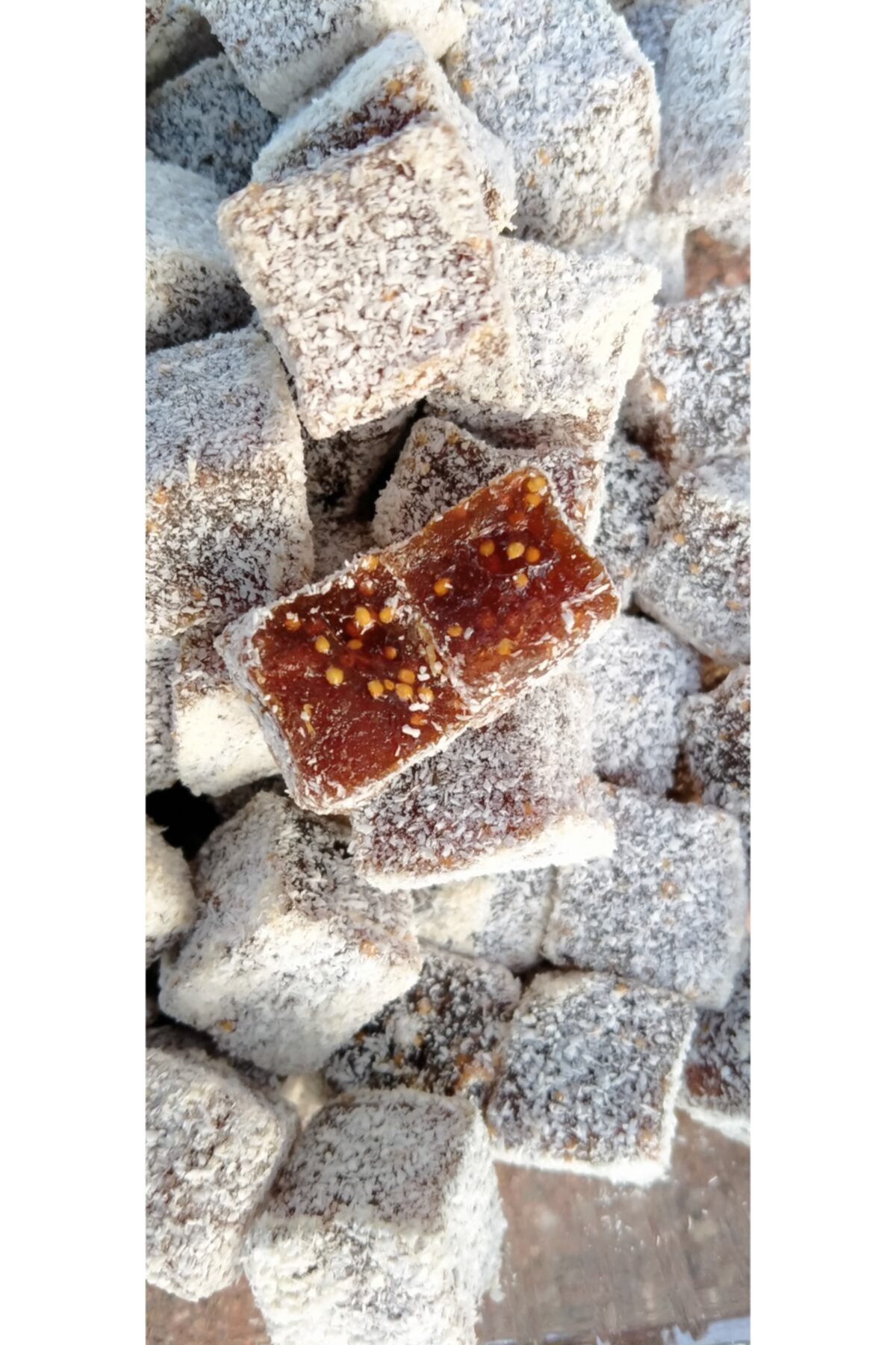 Uzunderegıda Uzundere Gıda Sade Incir Lokumu 500 Gr (hindistan Cevizi Kaplı)