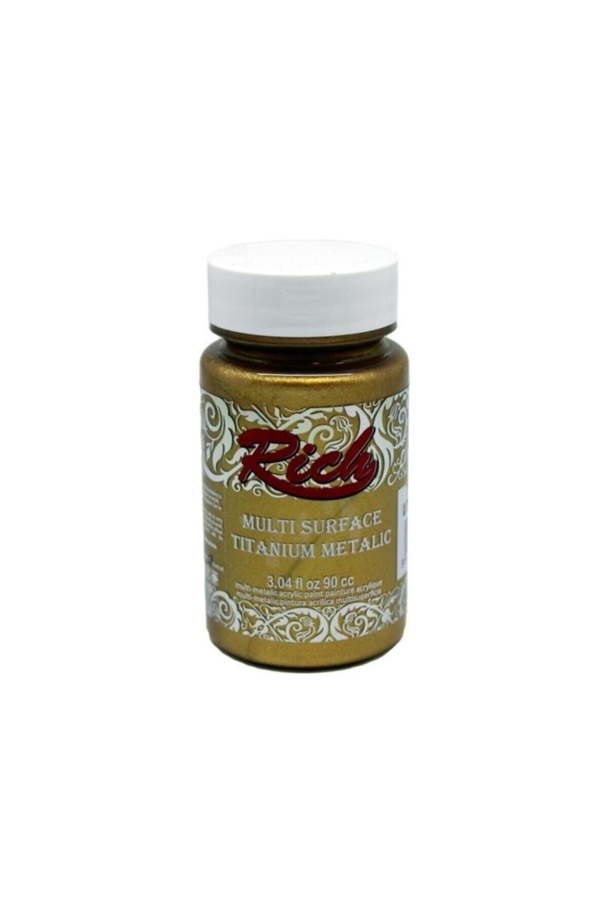 Rich Multi Surface Titanium Metalik Boya 90 Cc 2524 Antik Altın