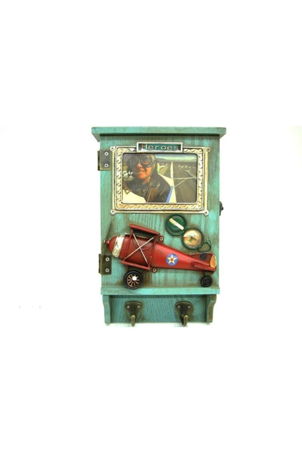 ALFAER Dekoratif Kutu Anahtarlık Çerçeveli Vintage Askılık Hediyelik