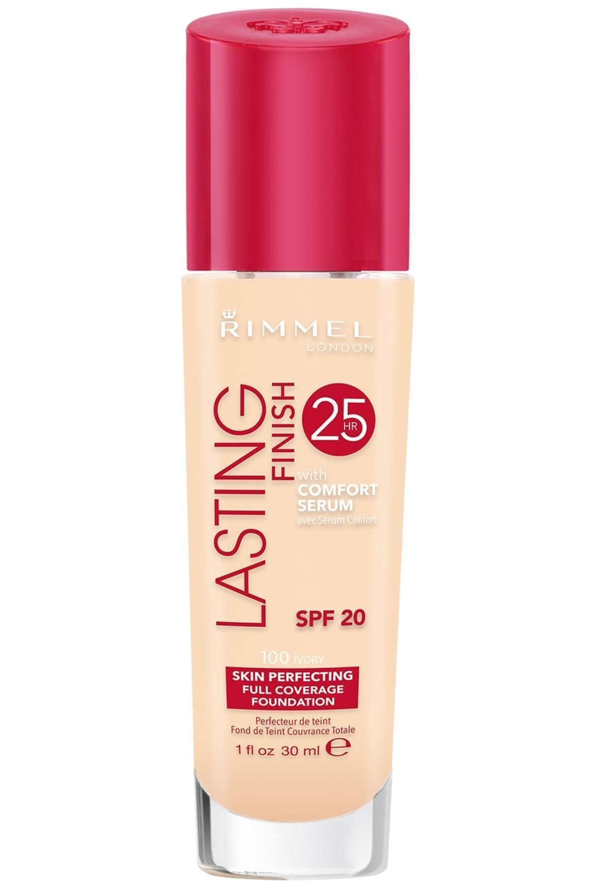 RIMMEL LONDON Lasting Finish 25 Hour Foundation Fondöten 100 Ivory