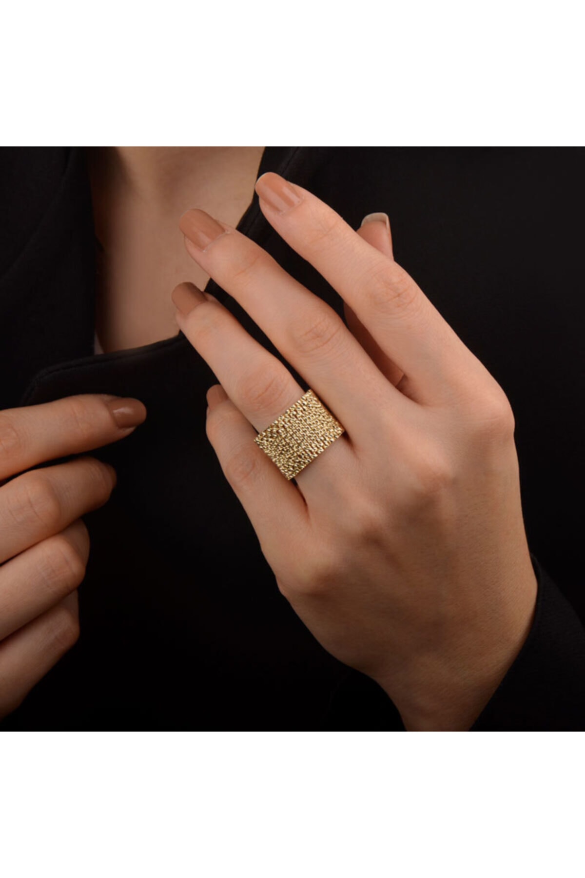 EnginGold 14 Ayar Altın Italyan Yüzük