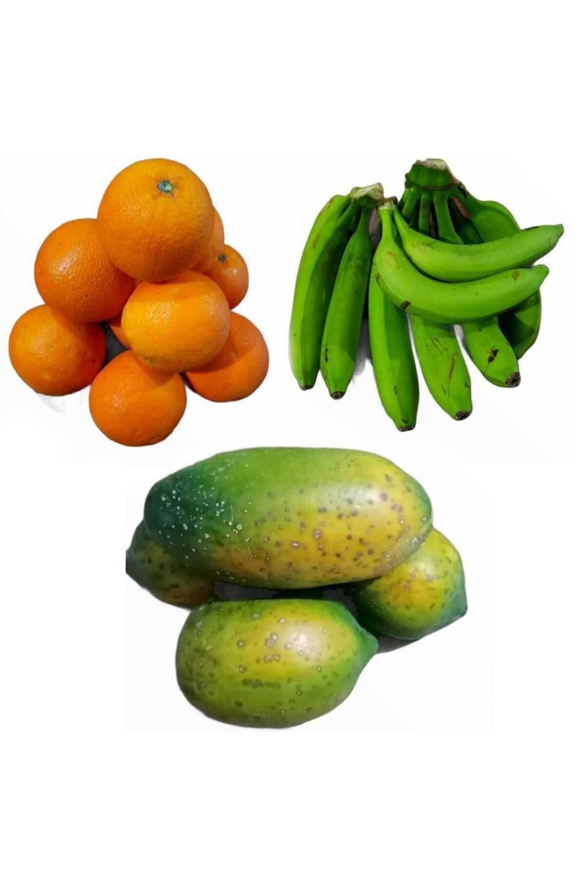 Alanya Özlem Papaya(en Az 2 Kg) Yeşil Muz (2 Kg) Portakal (2kg)