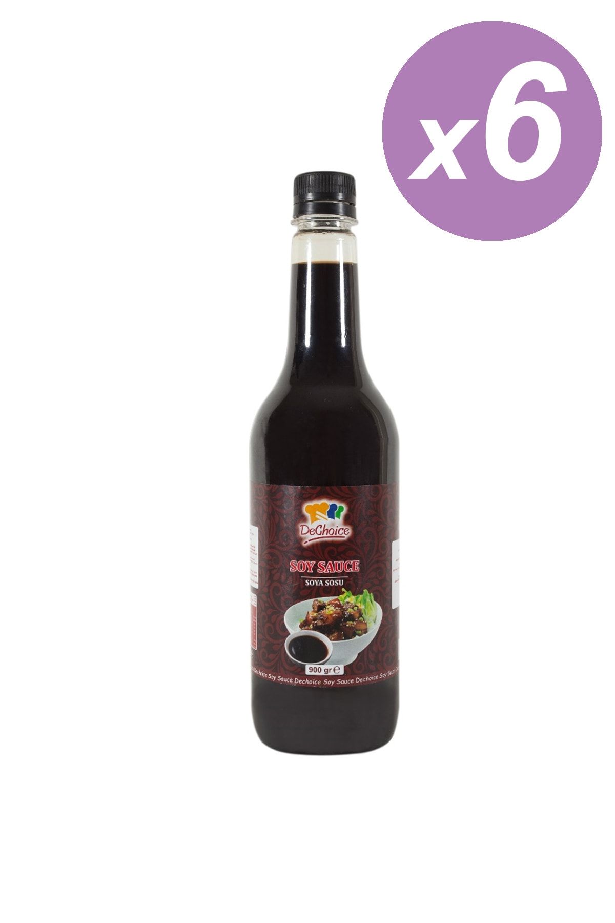 Dechoice Soya Sosu 800 Ml (6'lı Koli)
