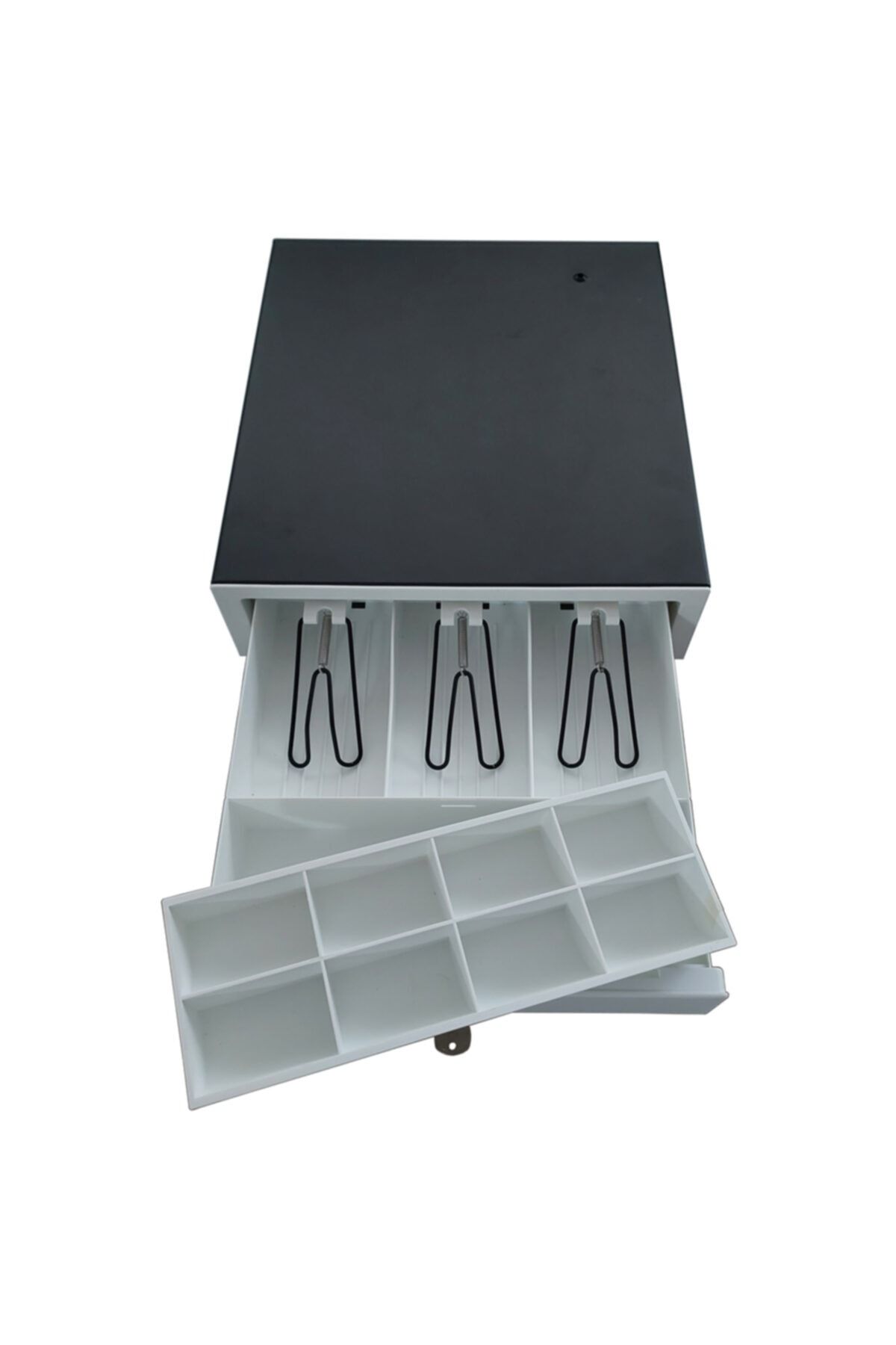 SAYPOS Orta Boy Metal Mandallı 11 Gözlü Dokunmatik Yazar Kasa Para Çekmecesi 33x36x9.5cm