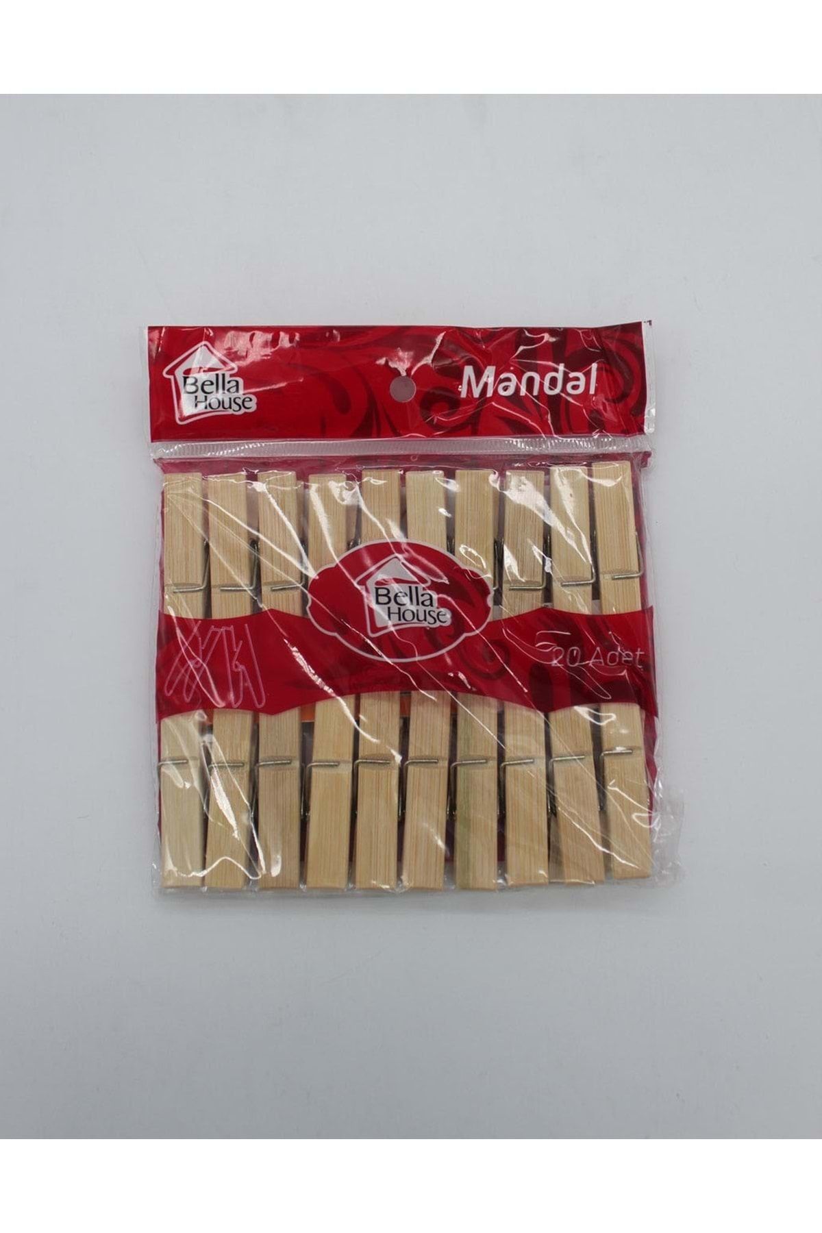 Bella House 1046 Ahşap Mandal 20 Li