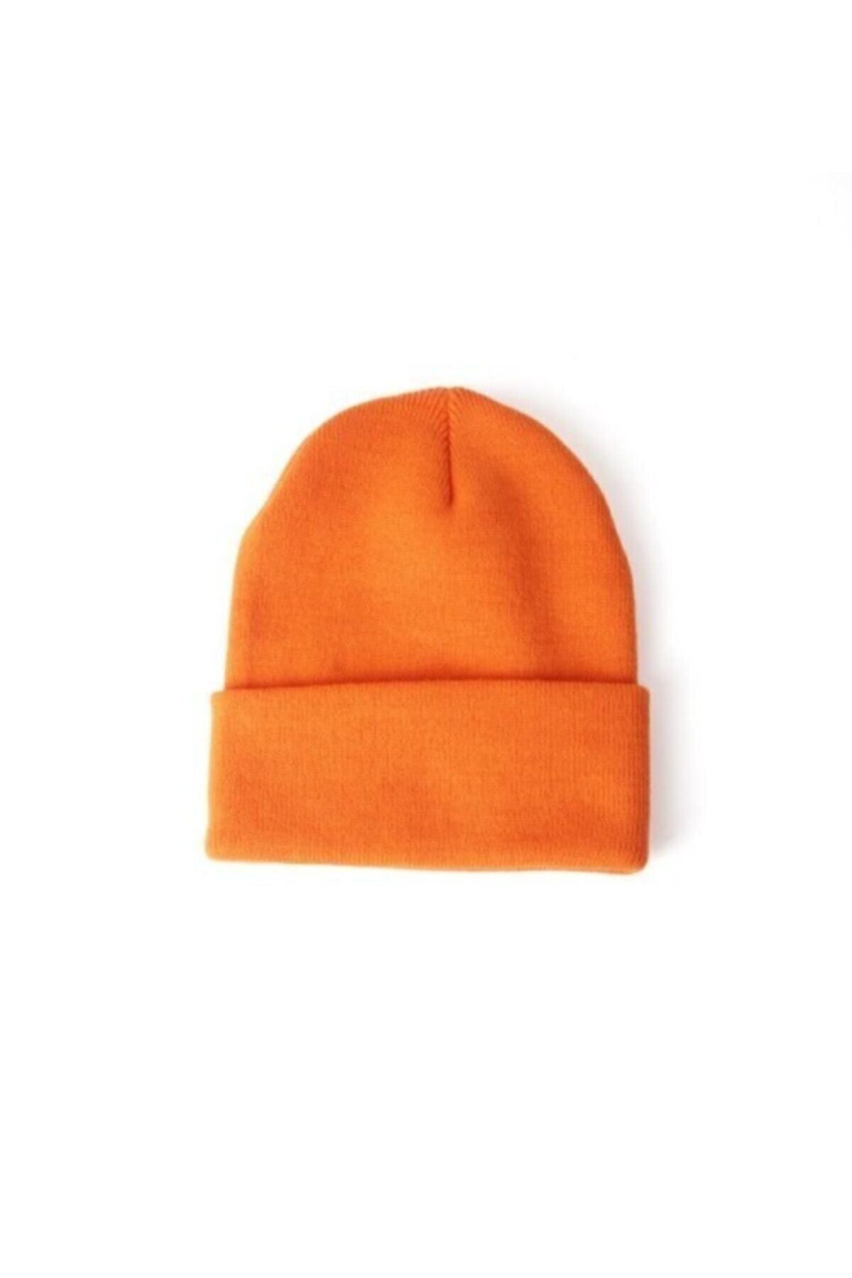 Mathilda Aksesuar Unisex Basic Bere Turuncu
