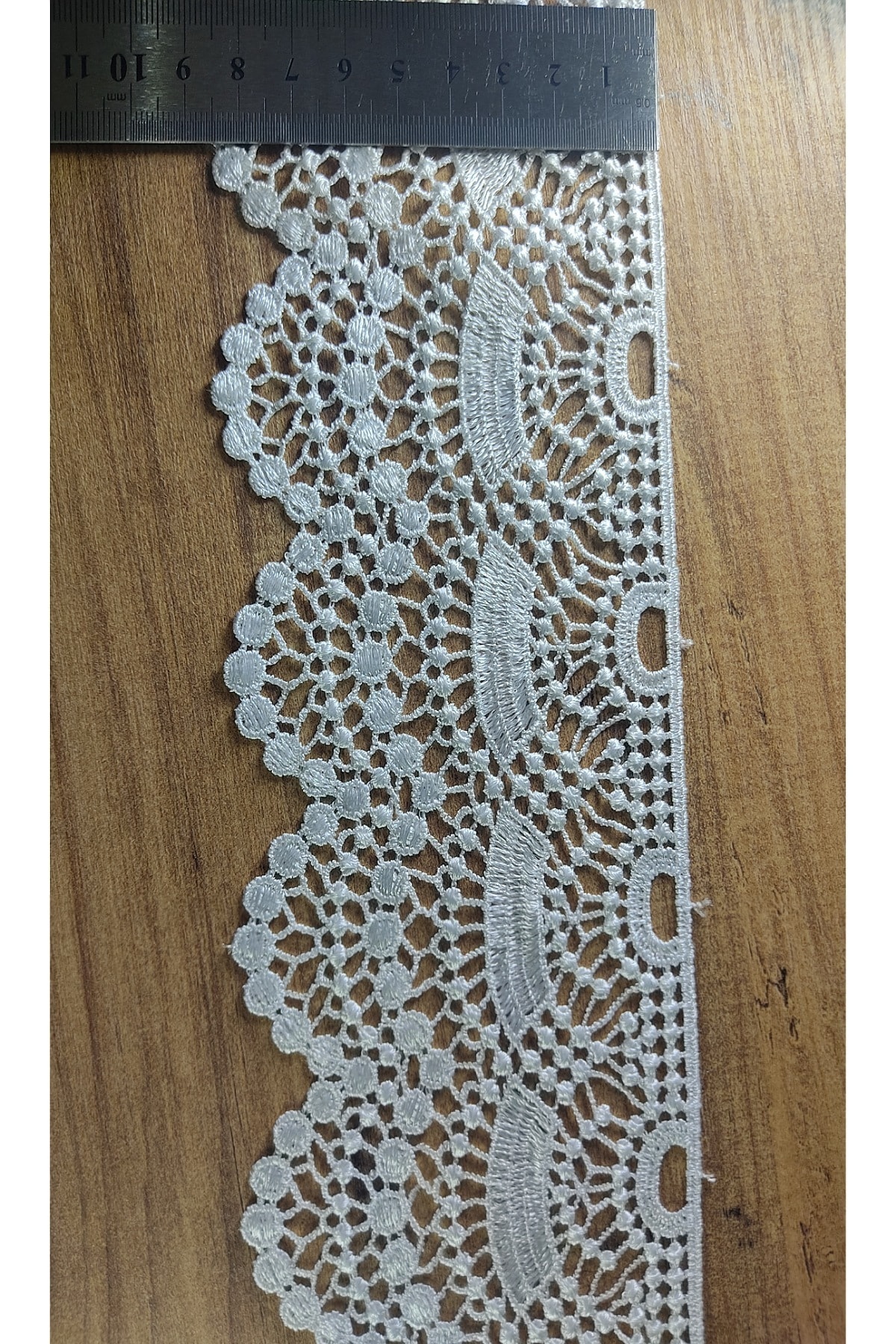 DUAYEN Güpür Dantel 2 Metre Kestane Desen Kenar En Güzel Tekstiller Için