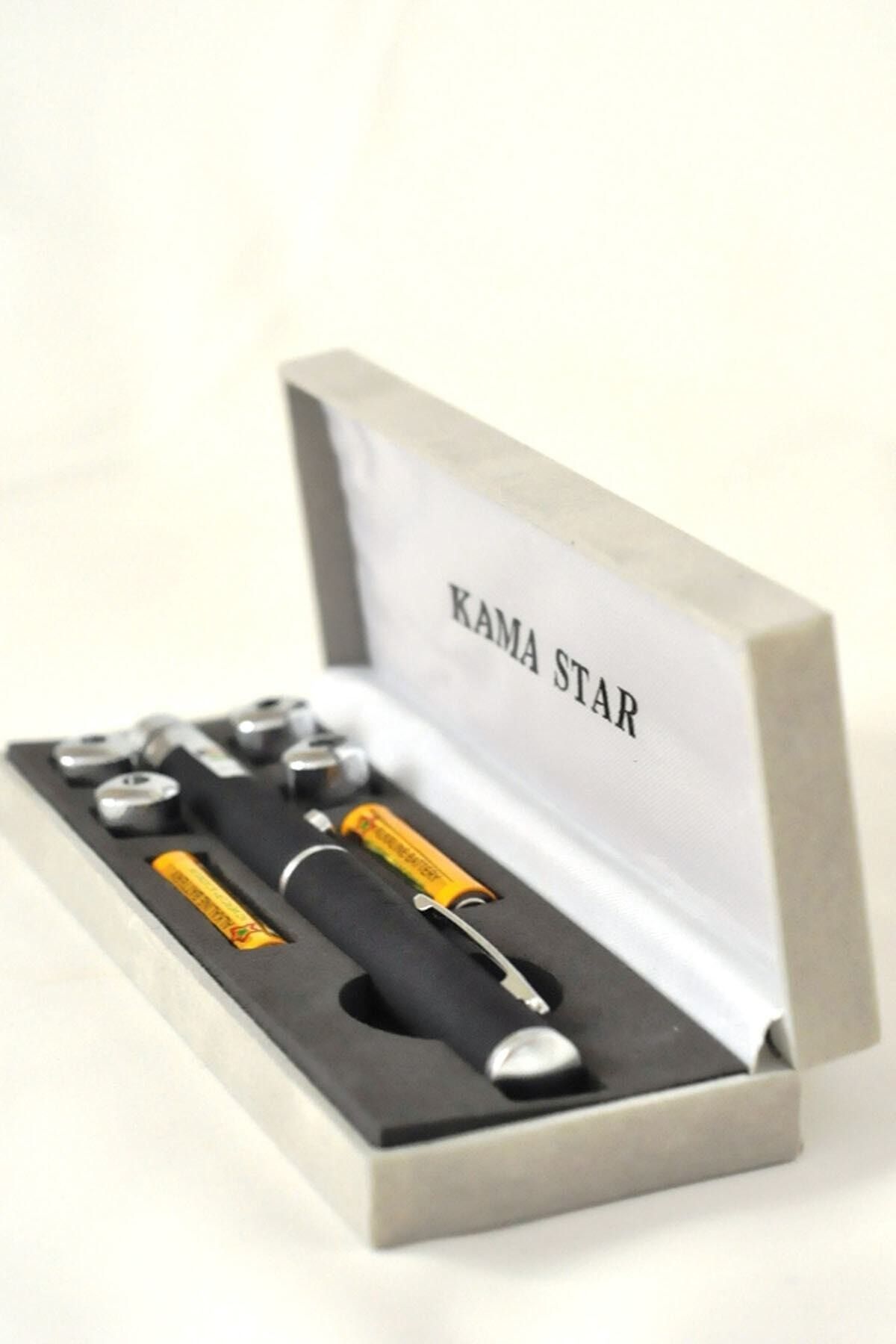 KAMASTAR Yeşil Laser Işaretçi Kalem Görünümlü El Feneri Yıldız Işın Işık