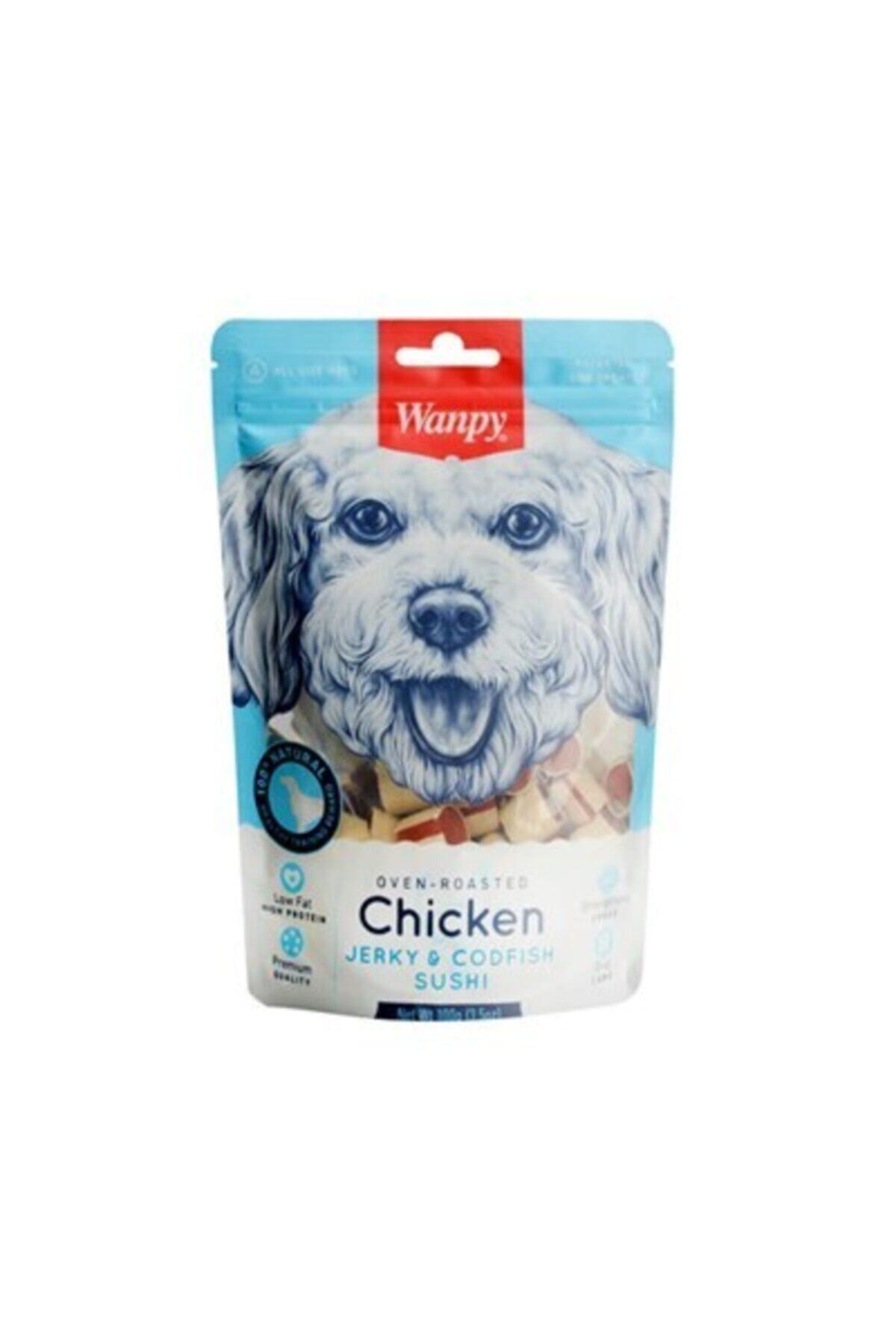 Wanpy Köpek Ödülü Gerçek Tavuklu&morina Balıklı 100gr