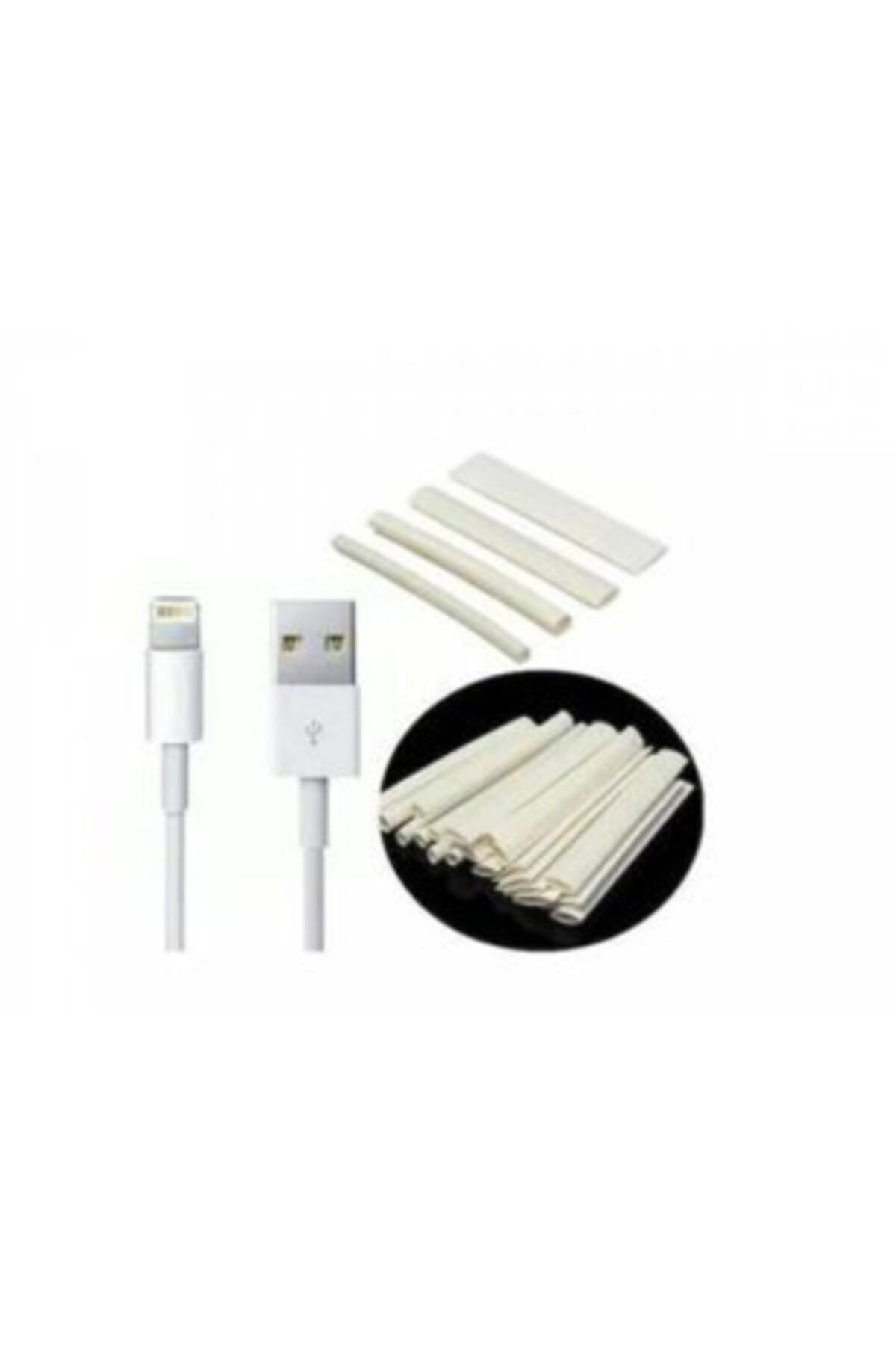 DRCR Iphone Uyumlu Şarj Kablosu Koruyucu Makaron 12 Adet 6 cm
