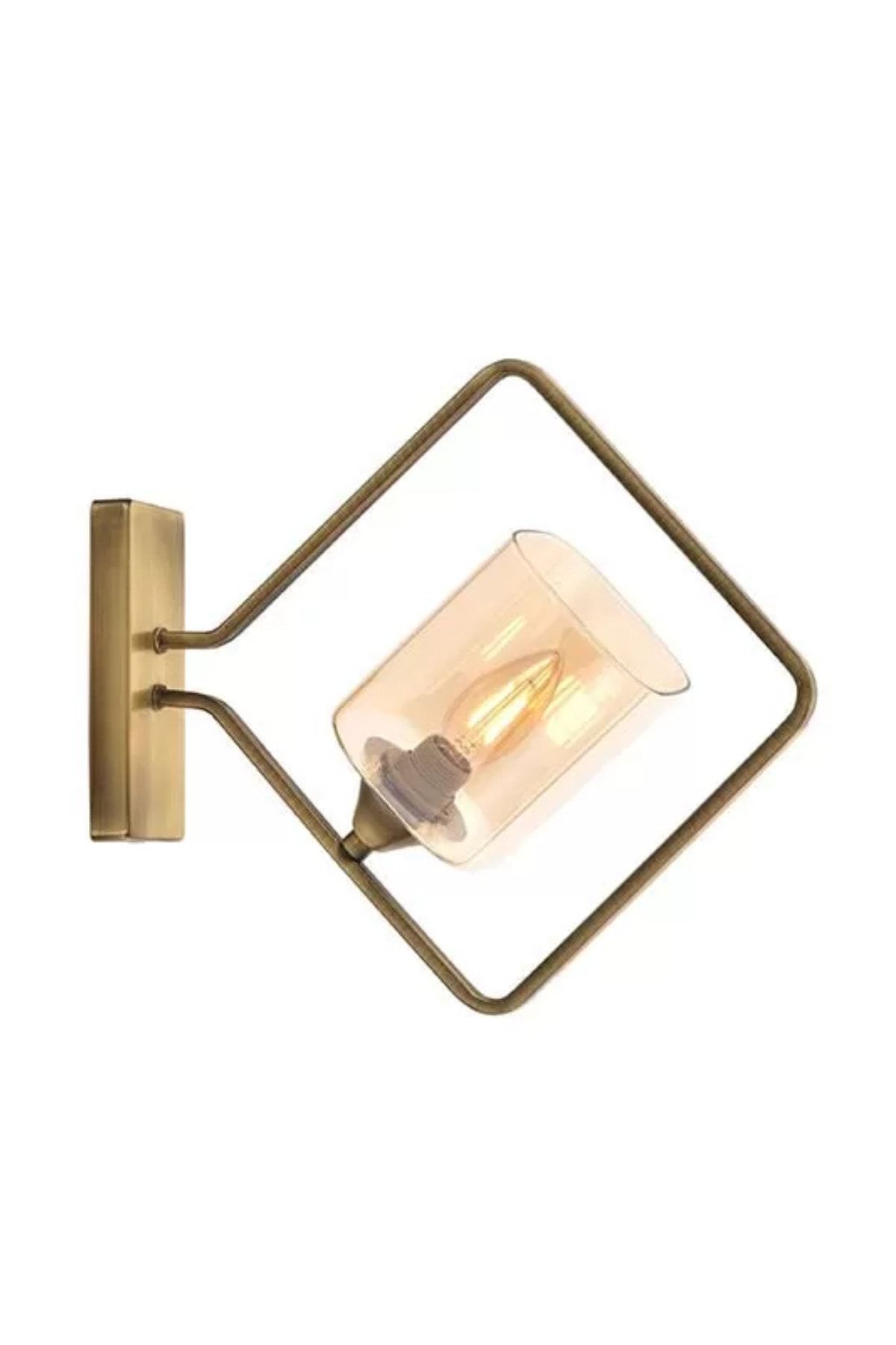 TrendyCozy Krom Kaplama Aplik E27 Metal Cam 15x25cm