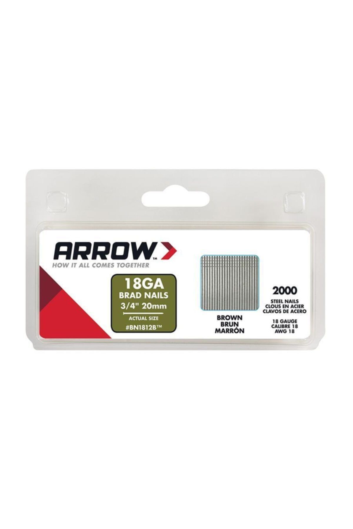 ARROW Bn1812 20mm 2000 Adet Profesyonel Kesik Başlı Çivi