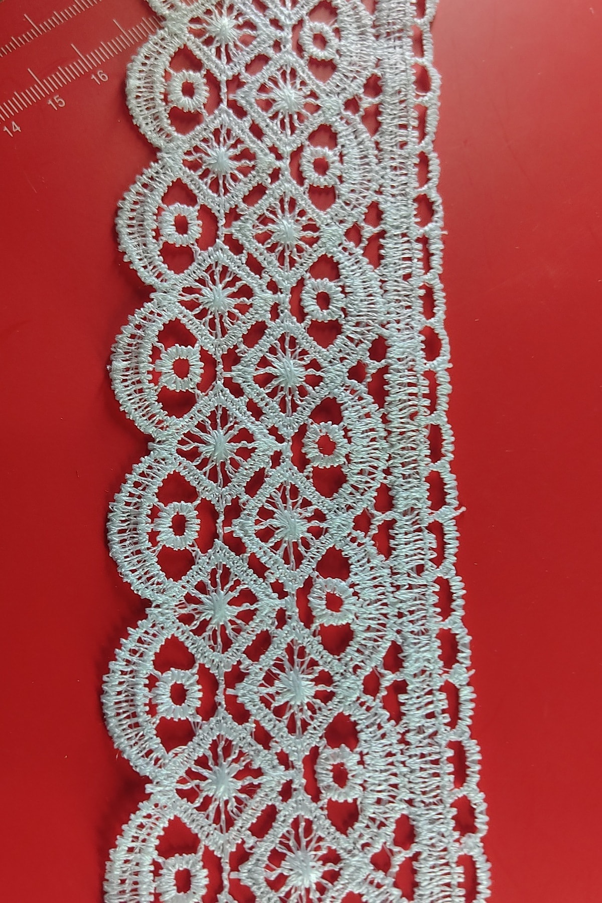 DUAYEN Güpür Dantel 8 Metre Terazi Desen