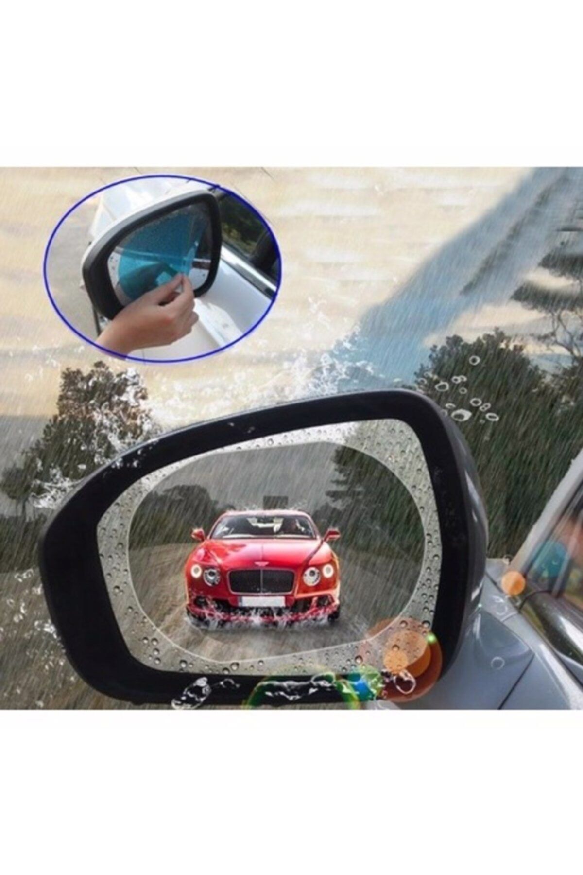BTM OTOMOTİV Autokıt Oto Araba Dış Ayna Yağmur Kaydırıcı Su Tutmaz Film 2 Adet