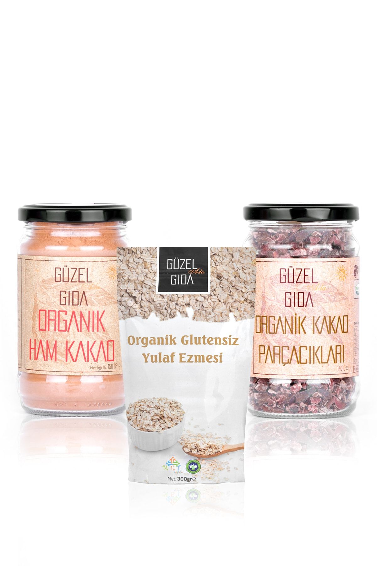 Güzel Ada Gıda Glutensiz Organik Kahvaltı Seti 3'lü