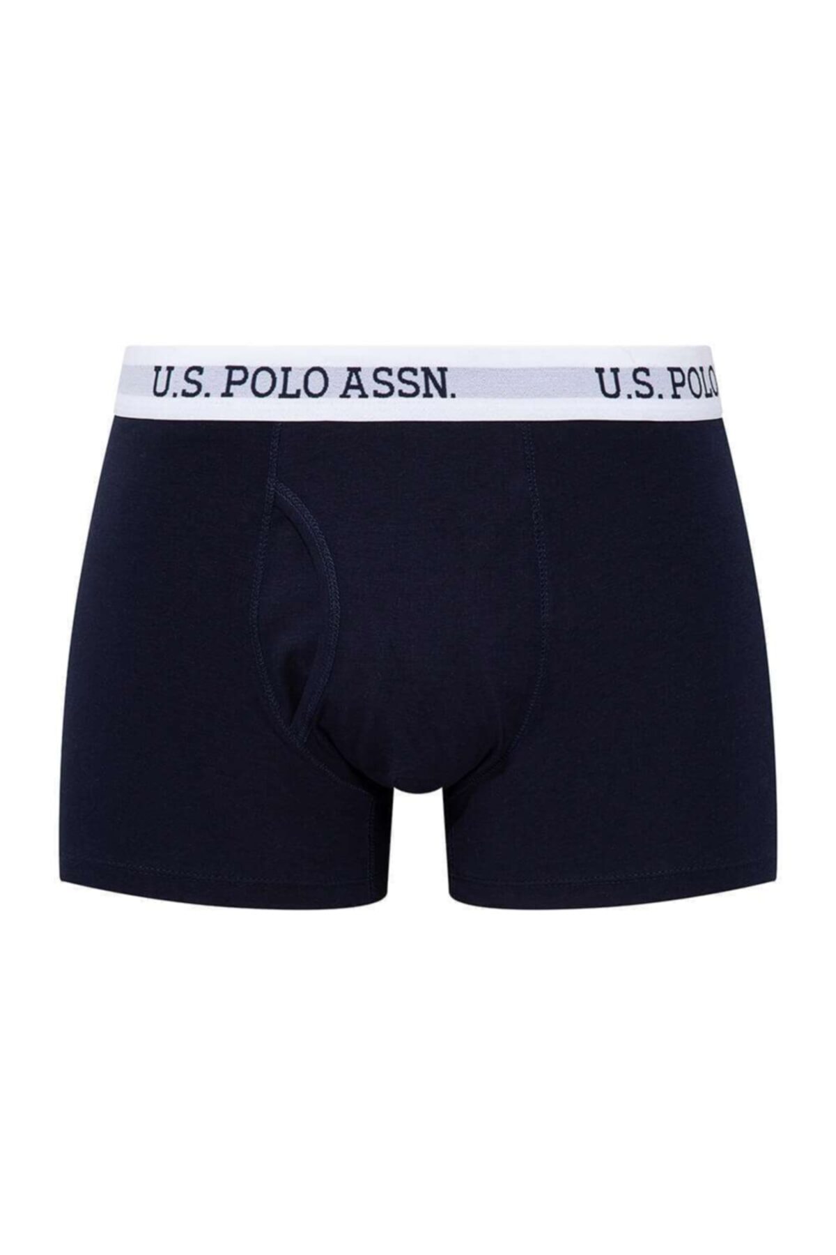 U.S. Polo Assn. Erkek Lacivert Tekli Cepli Boxer