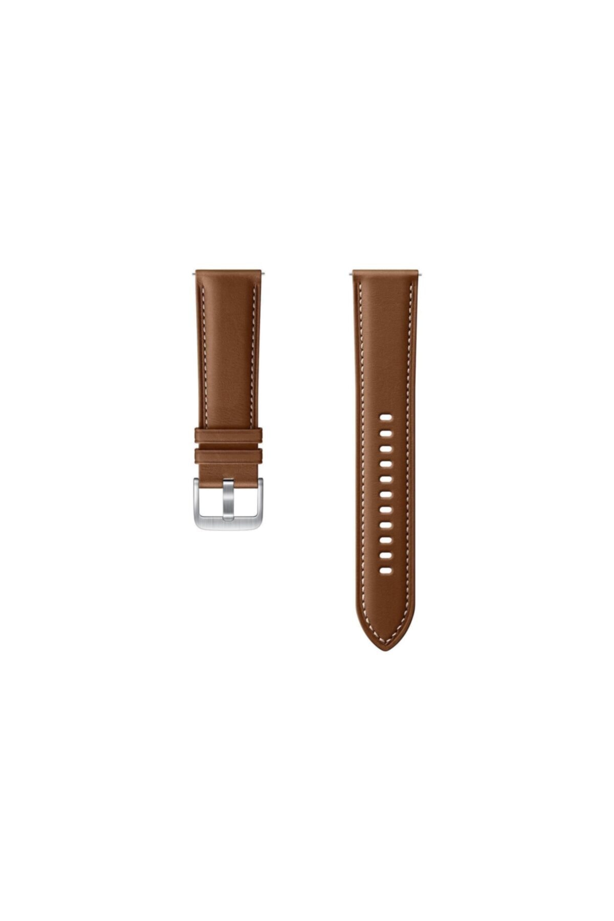 Samsung Galaxy Watch Active 3 Deri 45 Mm Kordon Kayış Kahverengi
