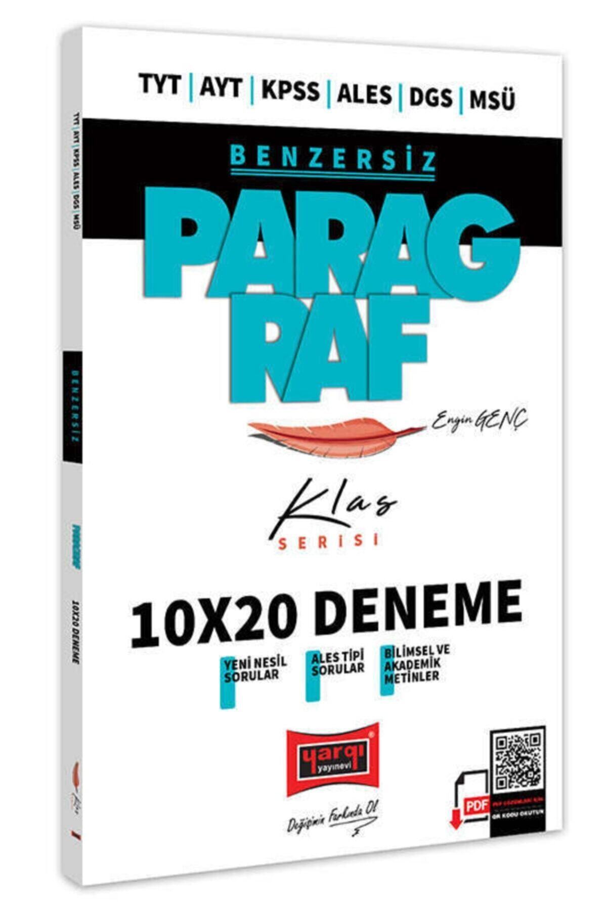 Yargı Yayınları 2022 Tyt Ayt Kpss Ales Dgs Msü Benzersiz Paragraf Klas Serisi 10x20 Deneme