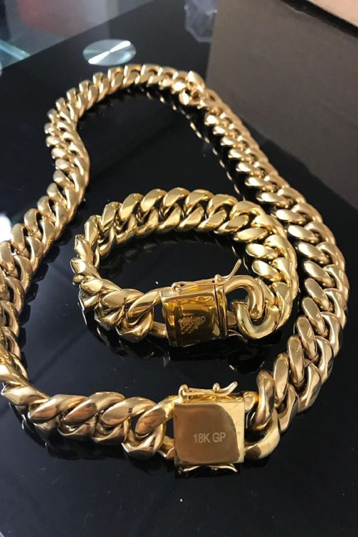 OSLO TAKI Küba Model Çelik Kolye Bileklik Set