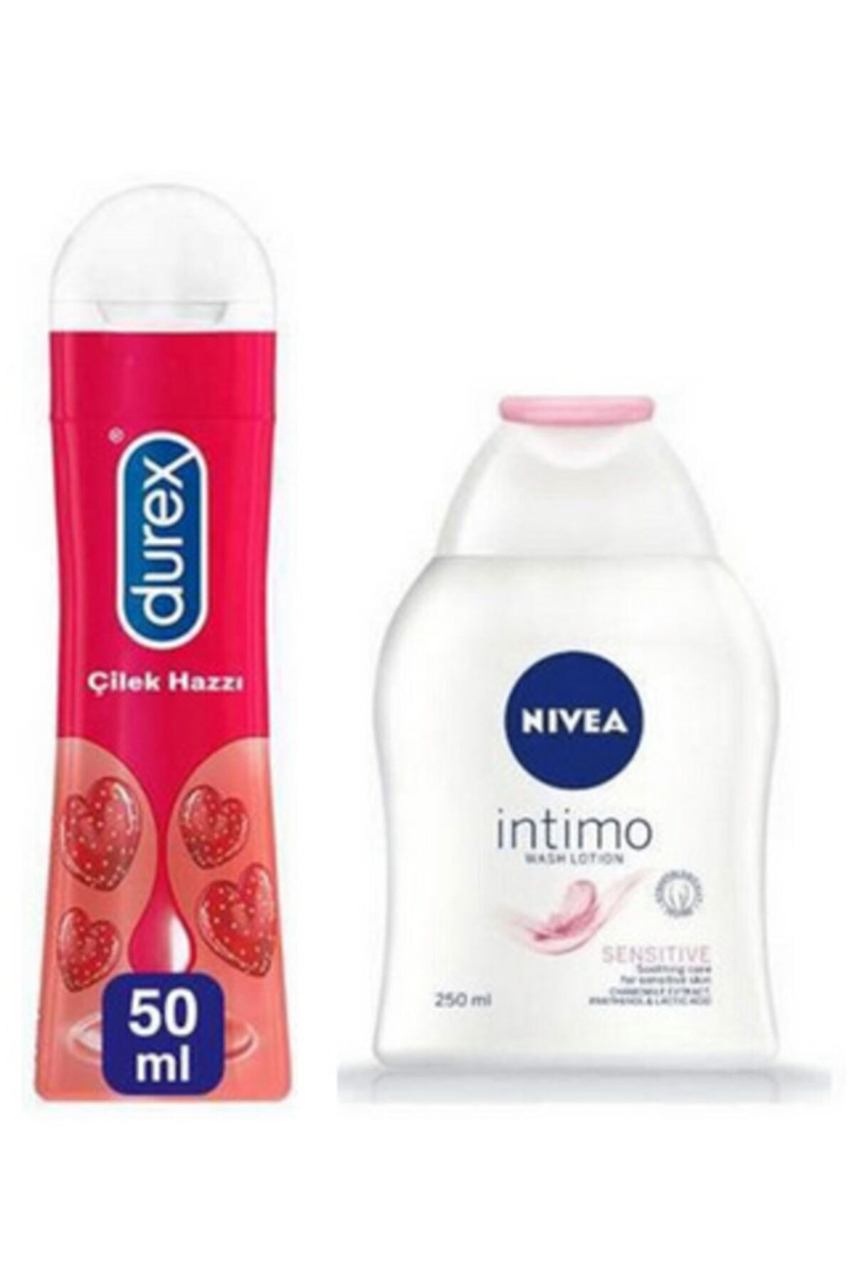 Durex Kayganlaştırıcı Jel Çilek Hazzı 50ml Ve Nivea Intim Temizleme Jeli 250ml